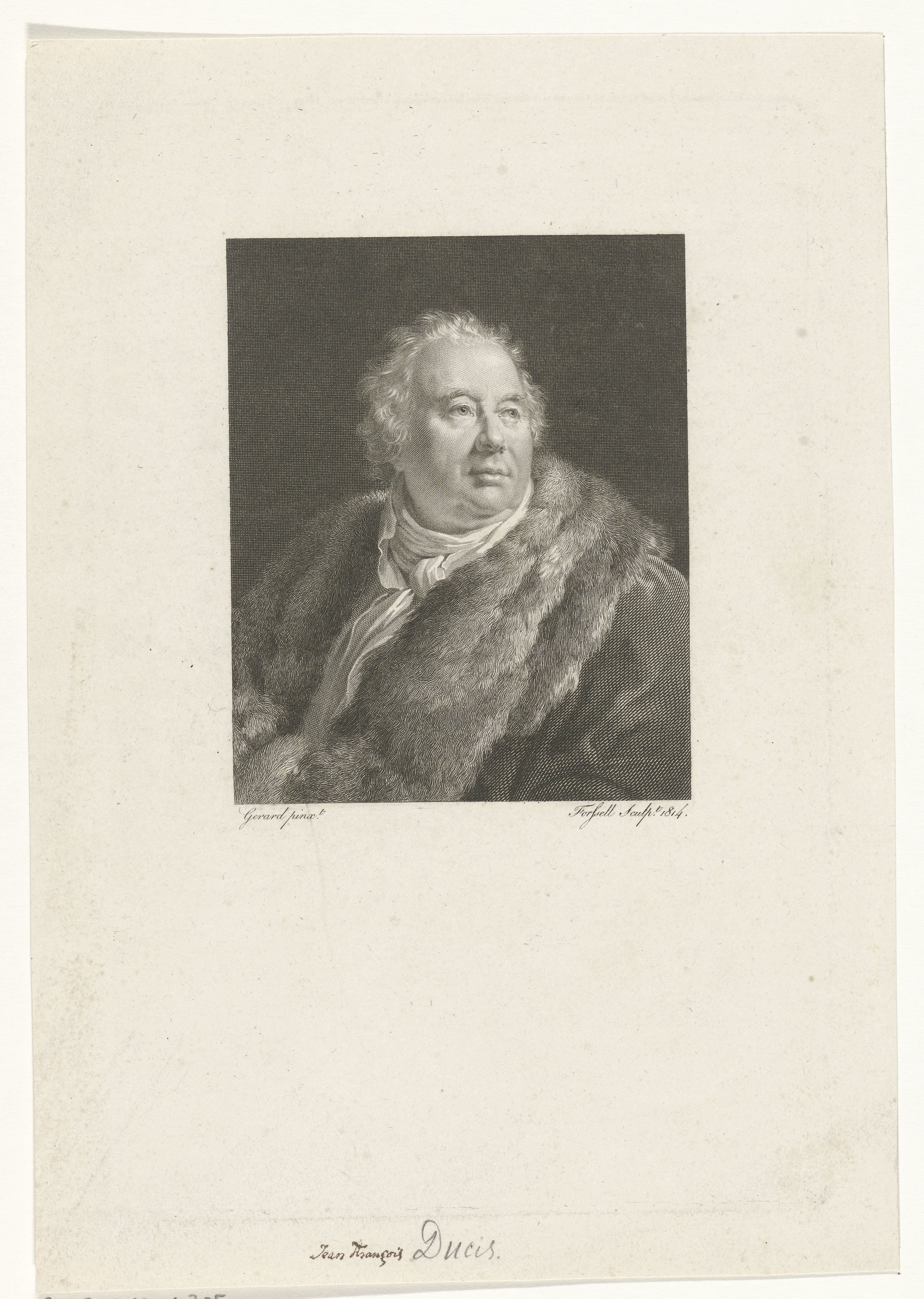 Portret van Jean Francois Ducis