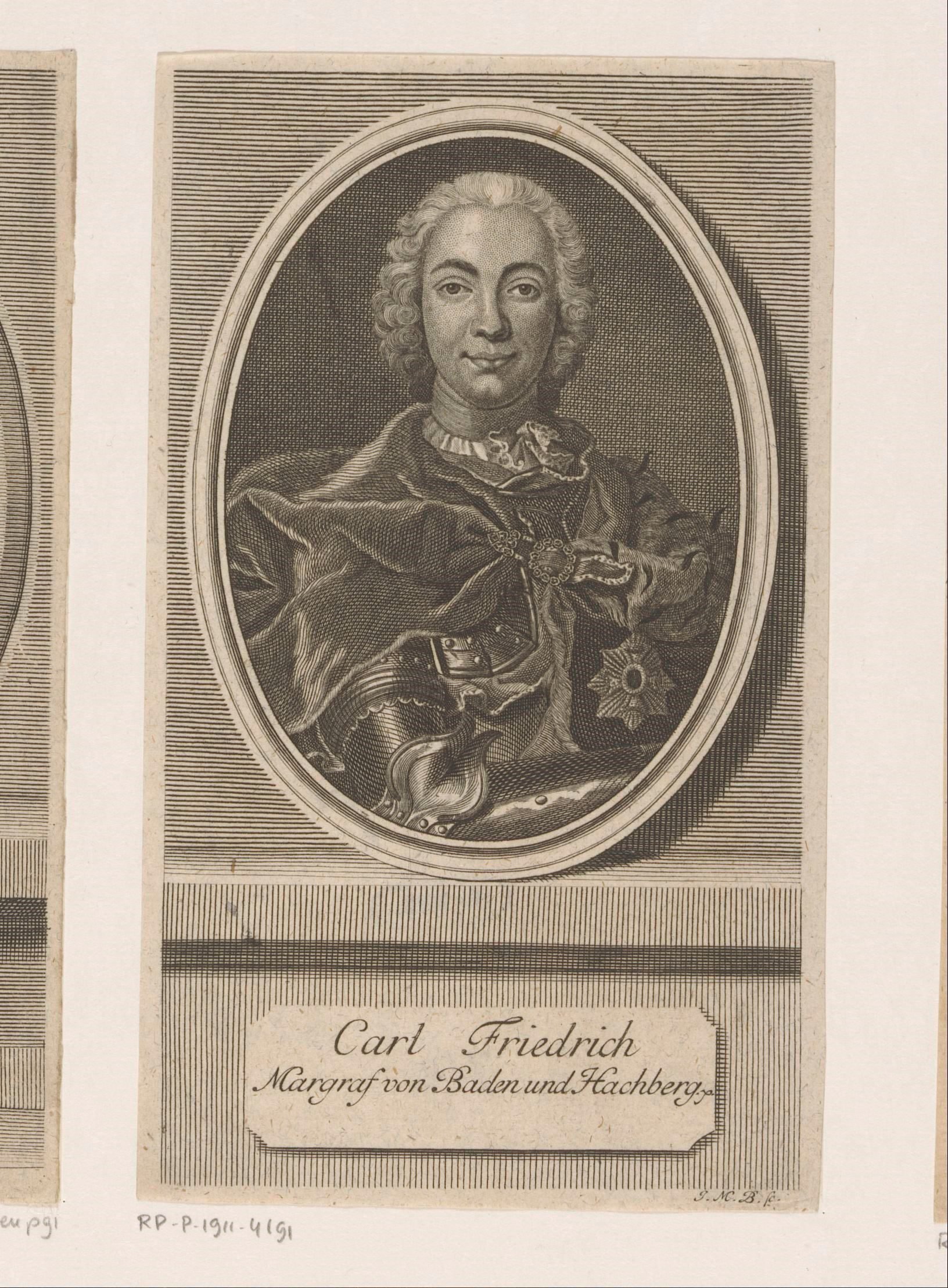 Portret van Carl Friedrich von Baden