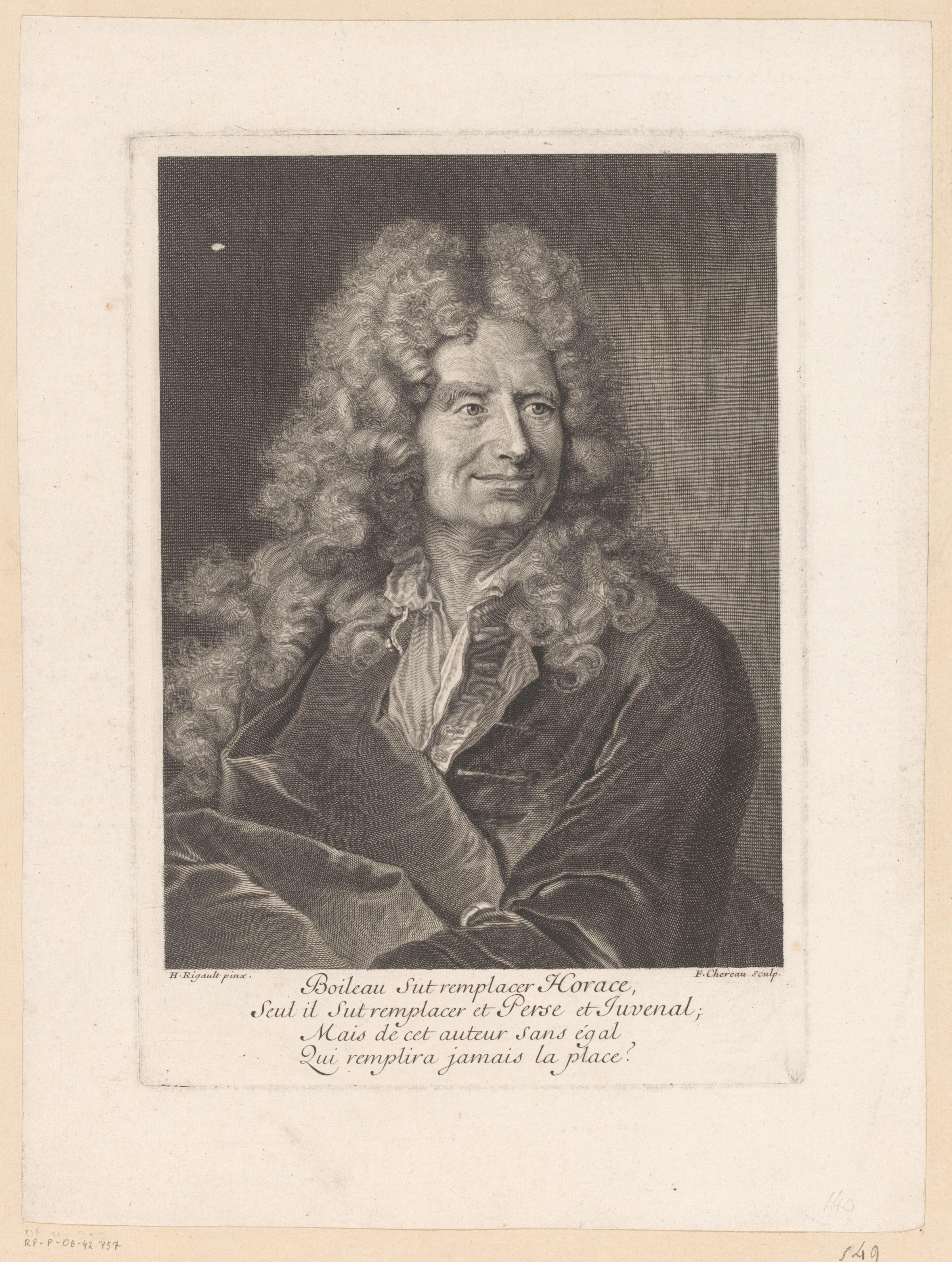 Portret van Nicolas Boileau