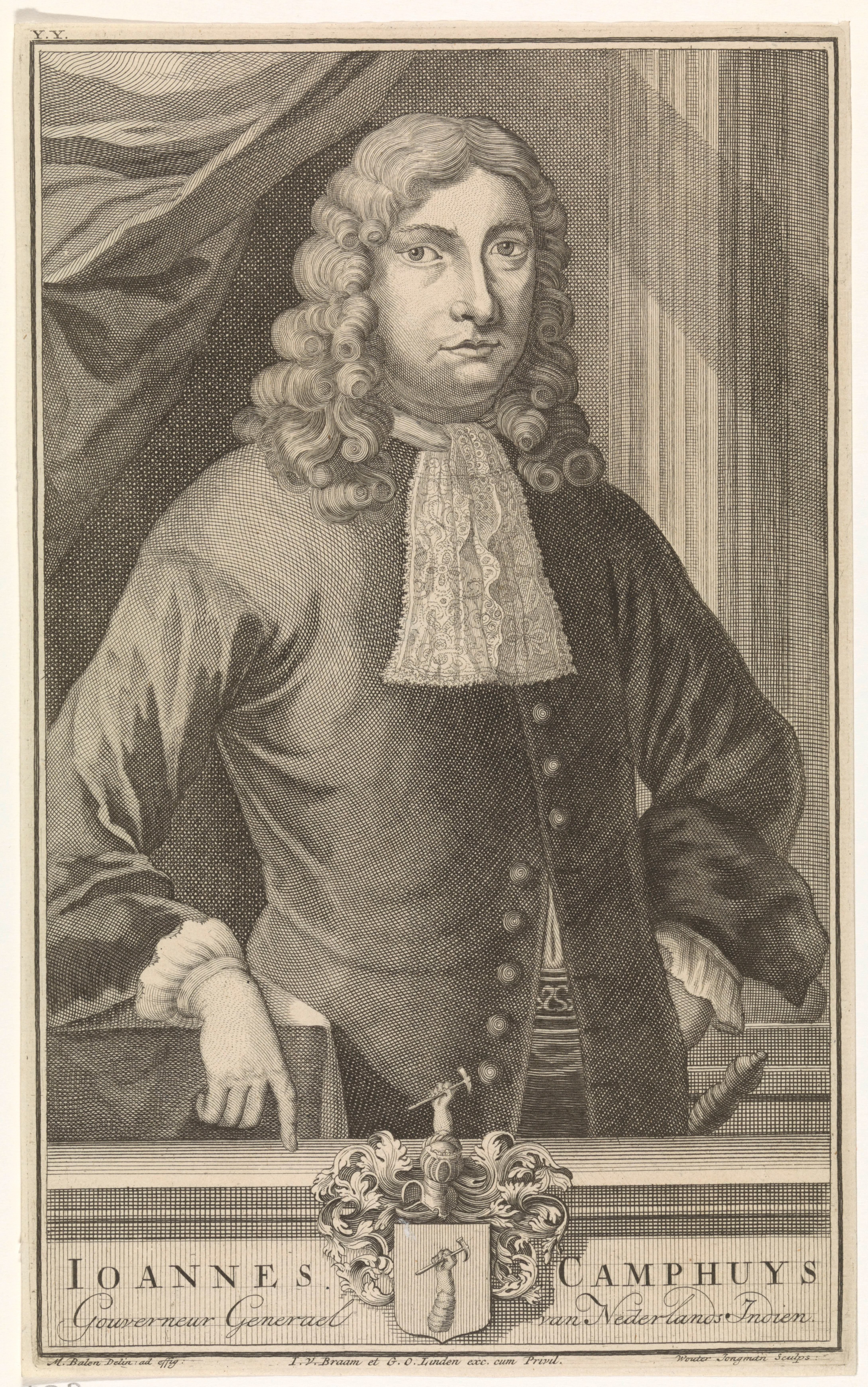 Portret van Johannes Camphuys, gouverneur-generaal van Nederlands-Indië