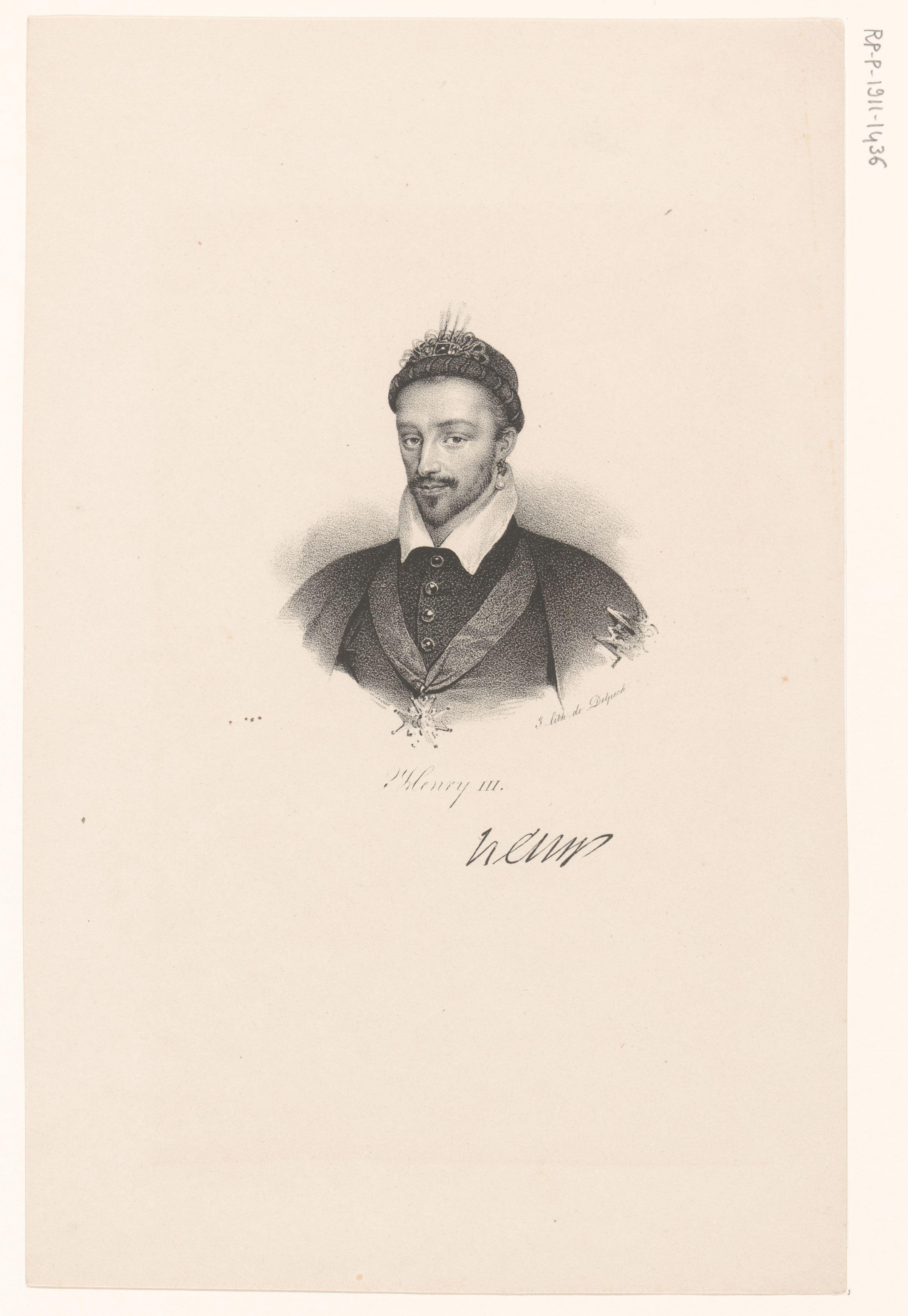 Portret van Hendrik III van Frankrijk