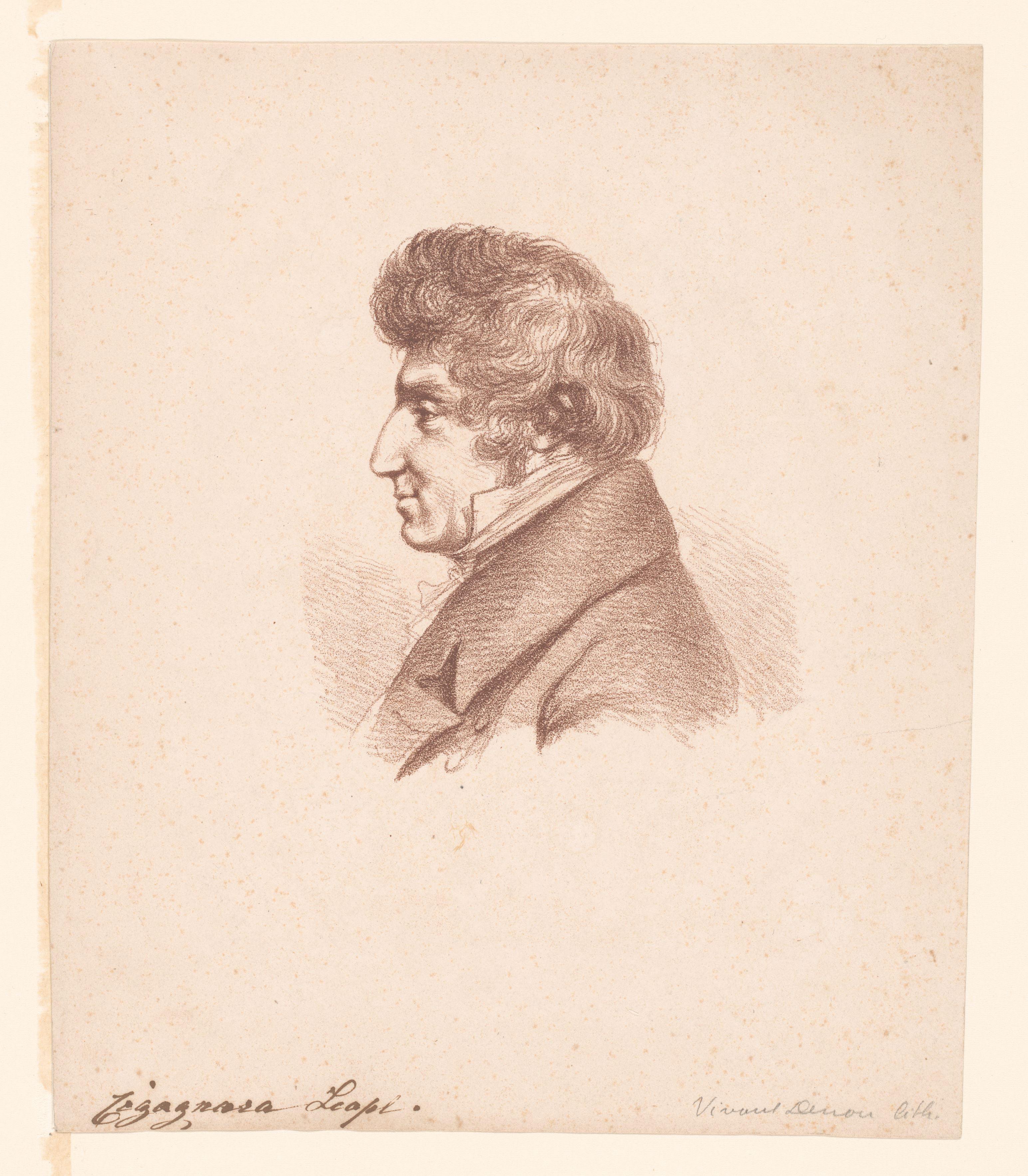 Portret van graaf Leopoldo Cicognara
