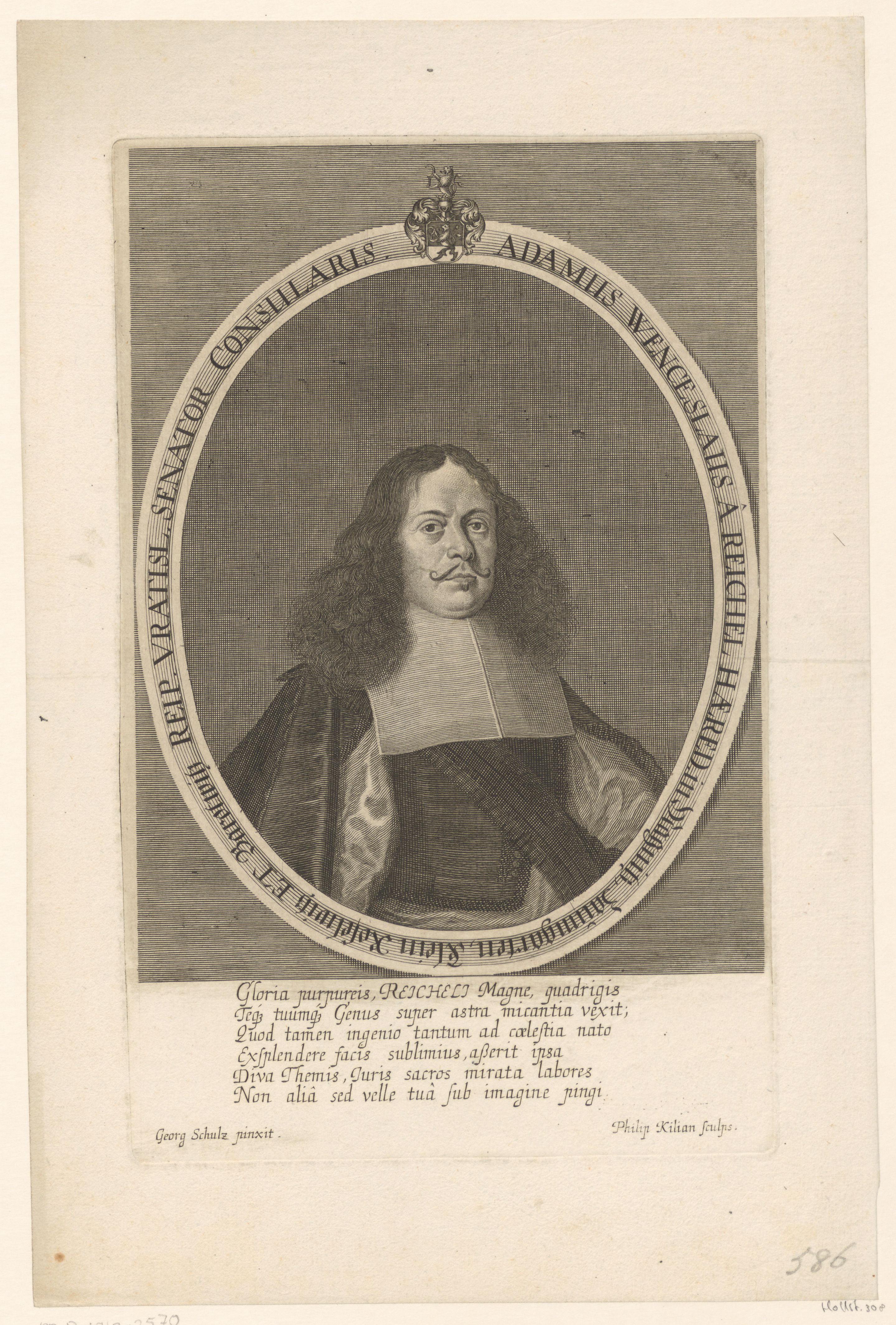 Portret van Adam Wenceslaus von Reichel