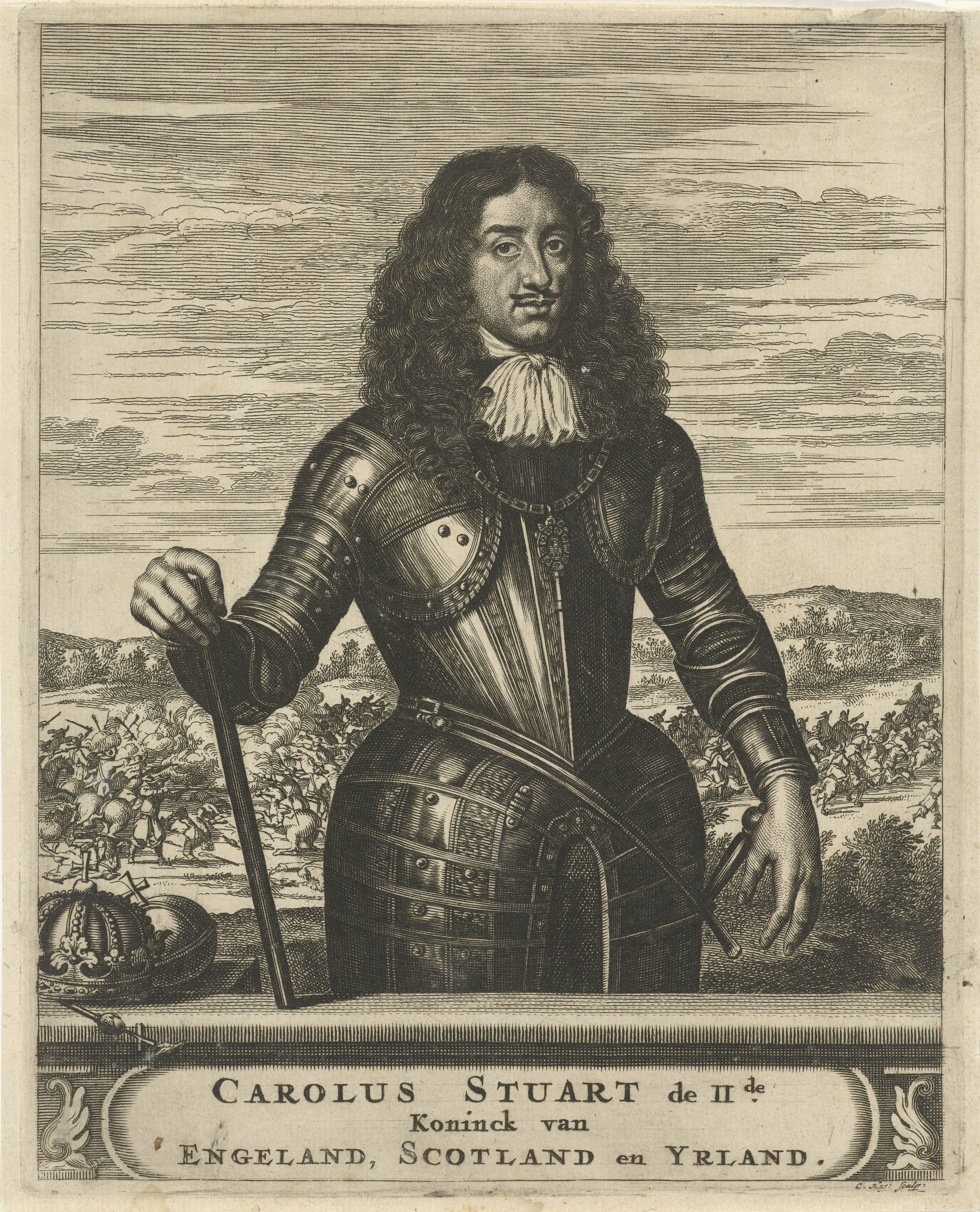 Portret van Karel II, koning van Engeland