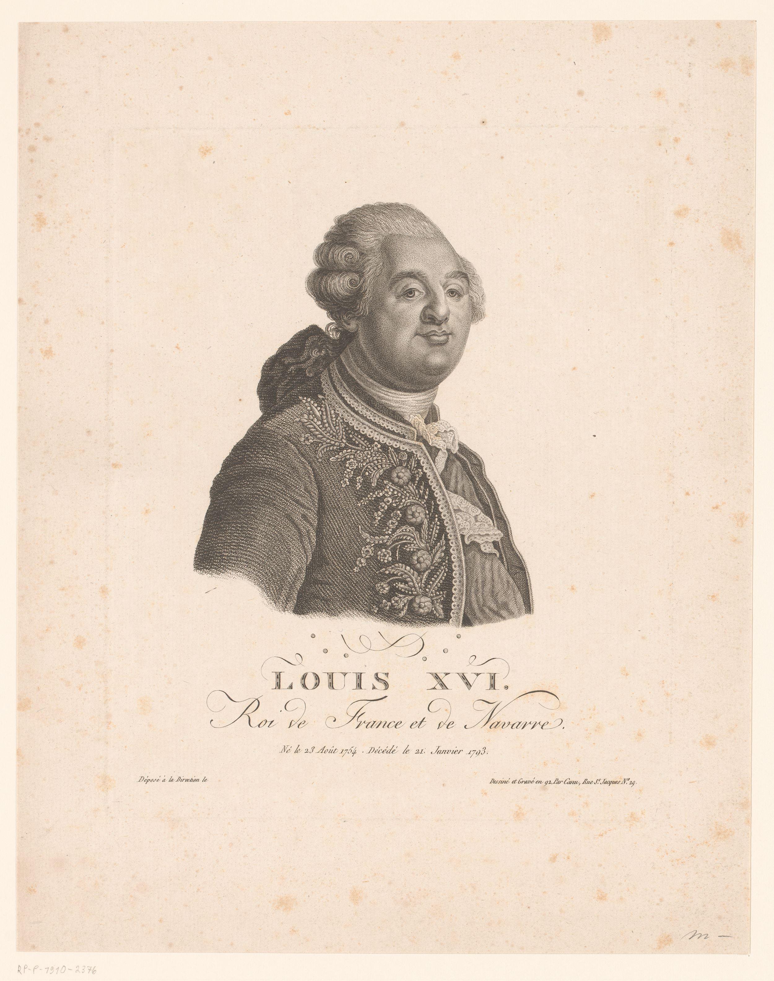 Portret van Lodewijk XVI van Frankrijk