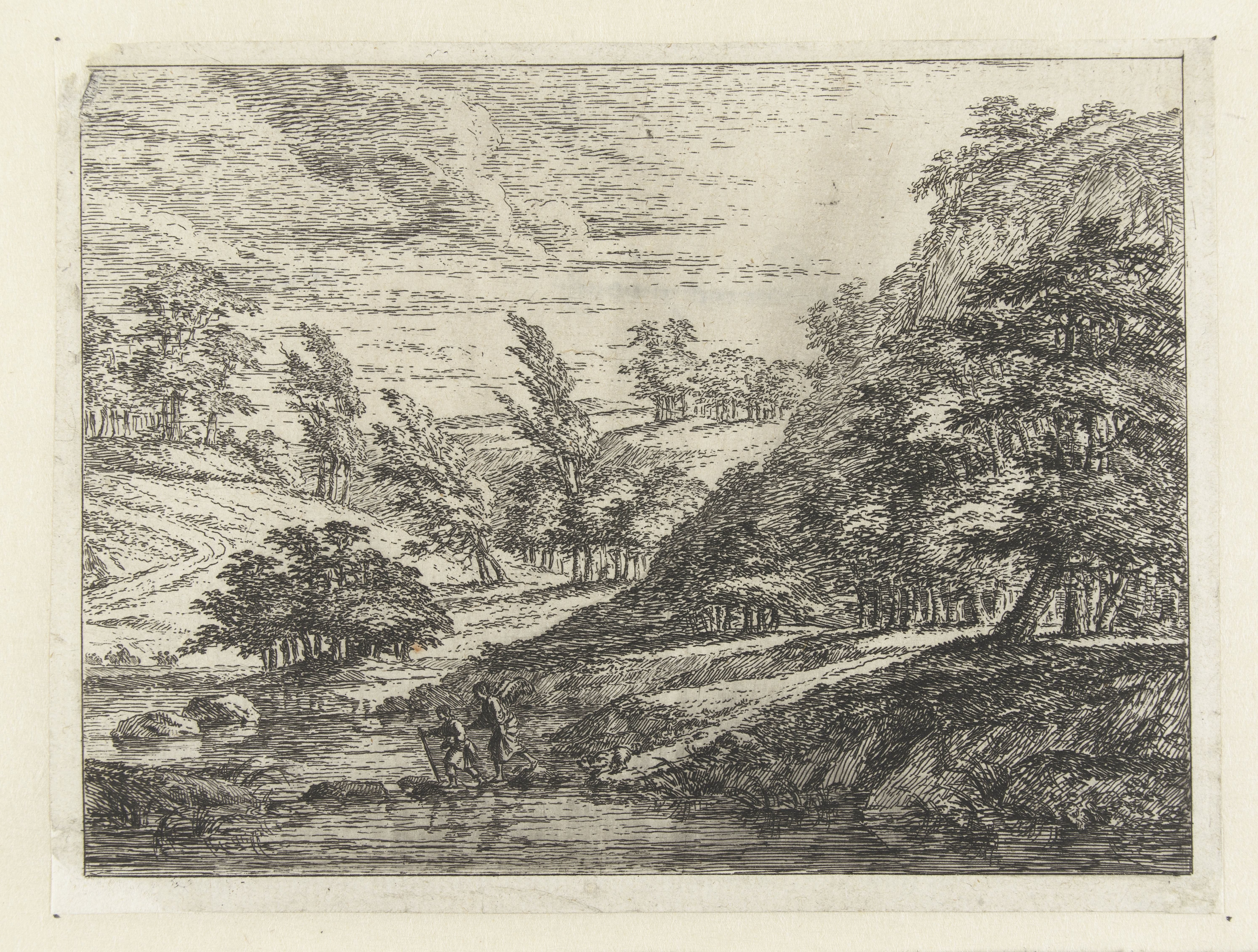 Landschap met Tobias en zijn hond en de engel Raphael