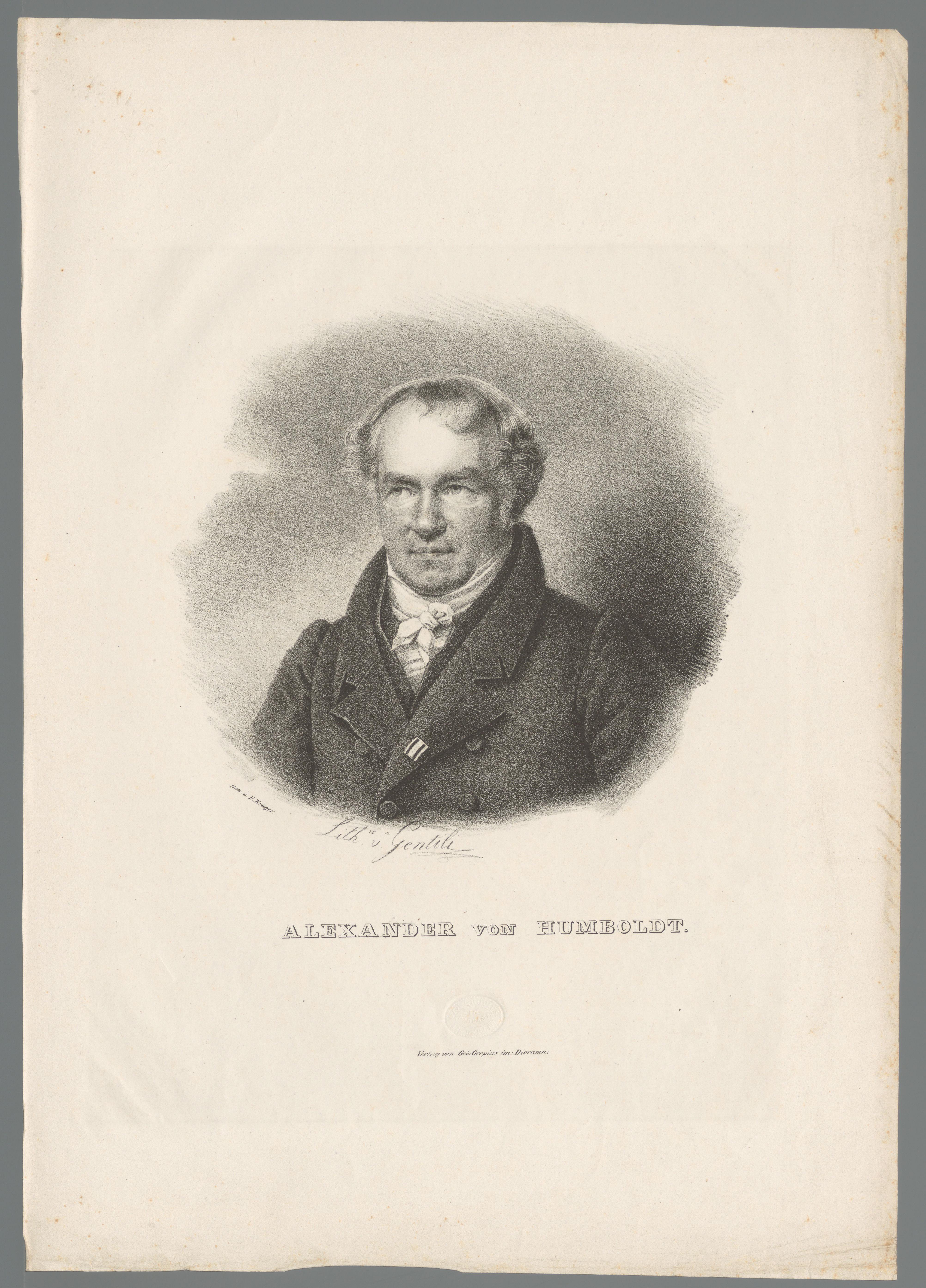 Portret van Alexander von Humboldt