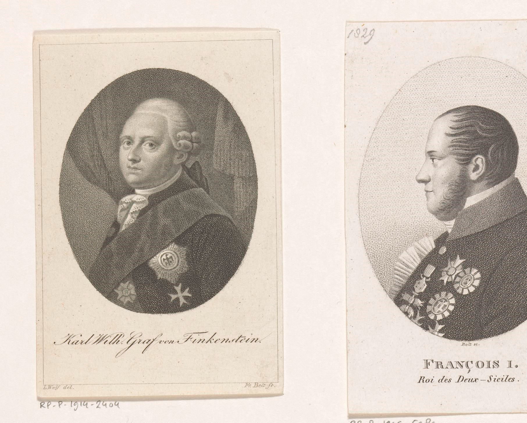 Portret van Carl Wilhelm Finck von Finckenstein