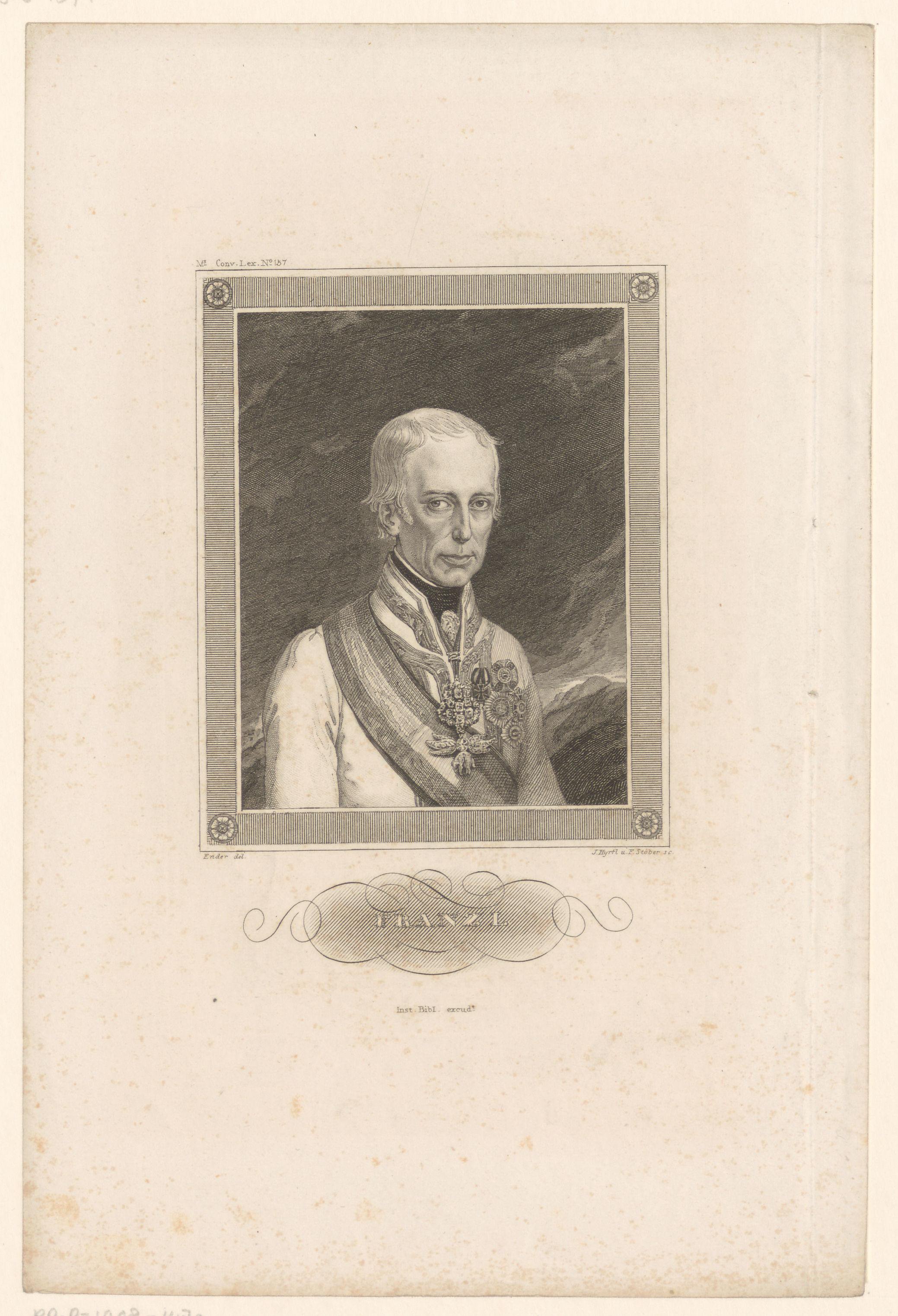 Portret van Frans II Josef Karel, Rooms-Duits keizer