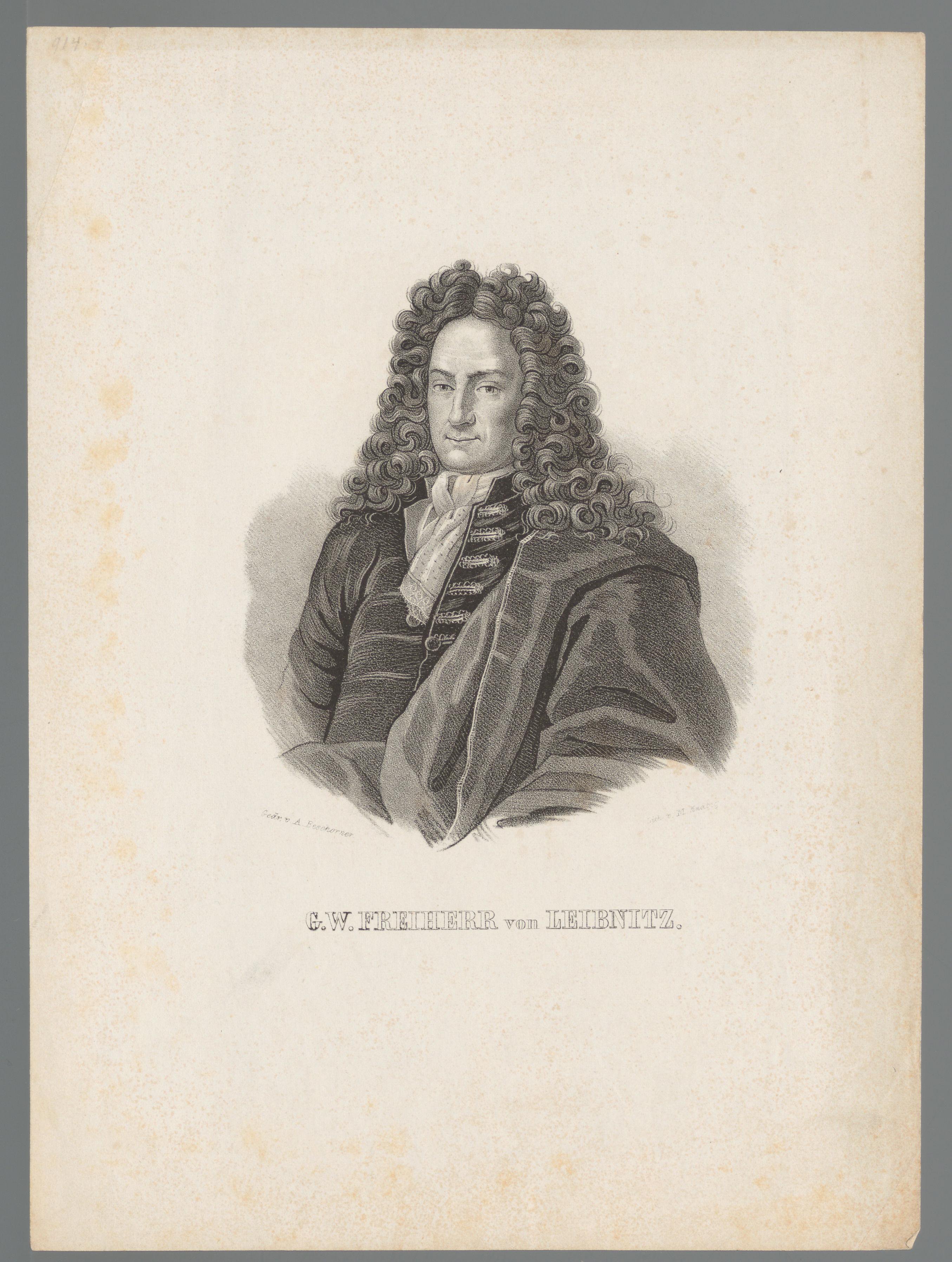 Portret van Gottfried Wilhelm Leibniz