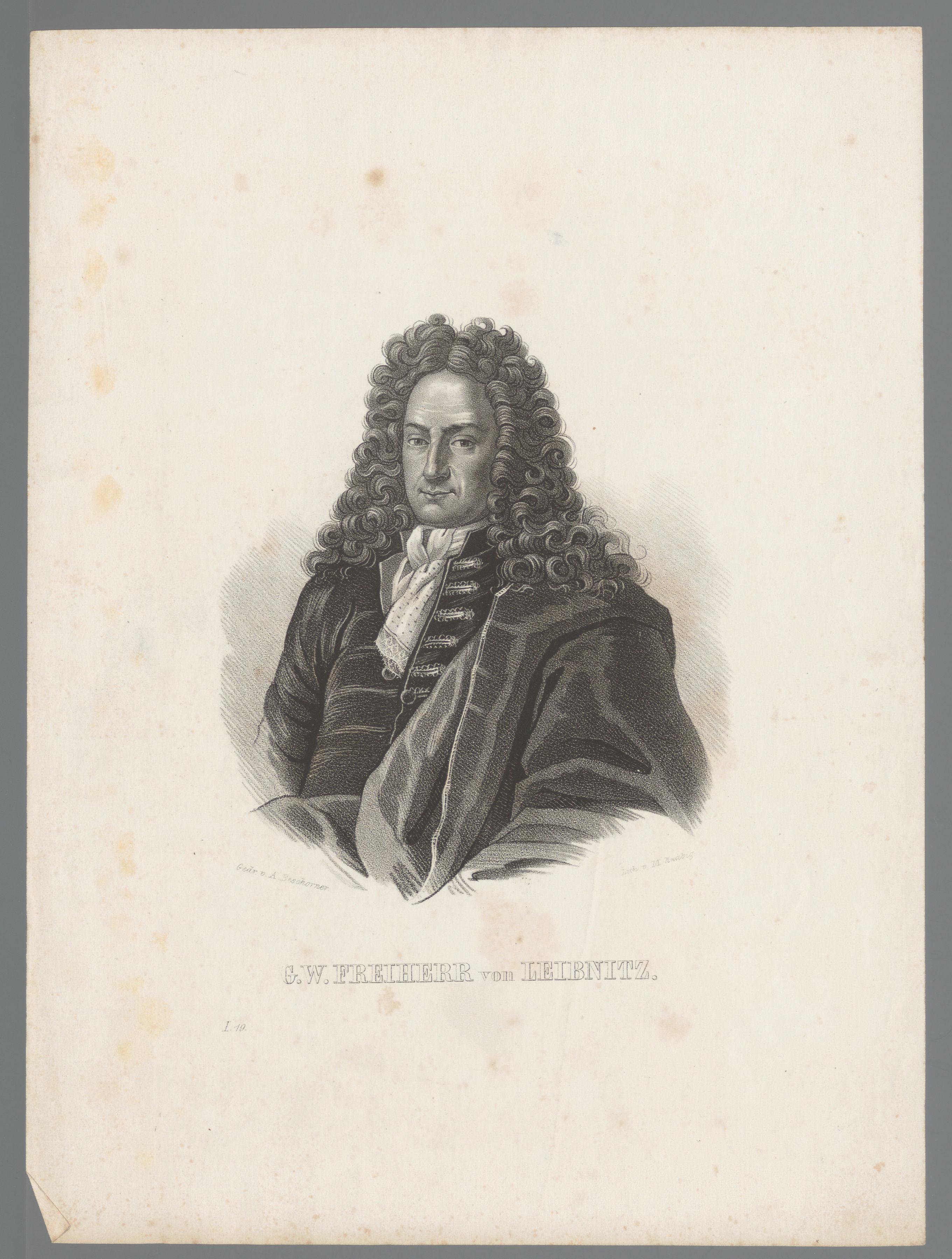 Portret van Gottfried Wilhelm Leibniz