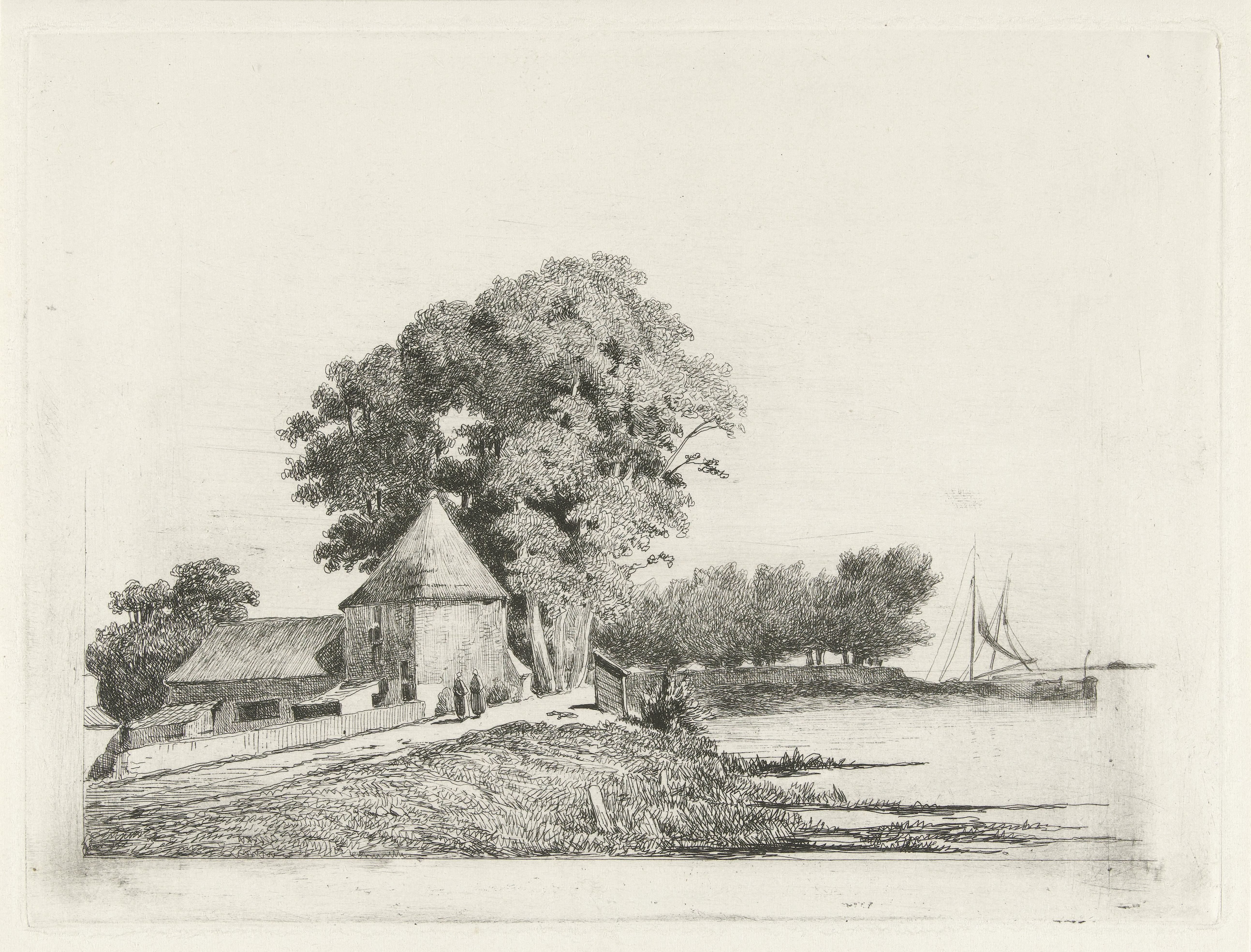 Boerderij aan een rivier