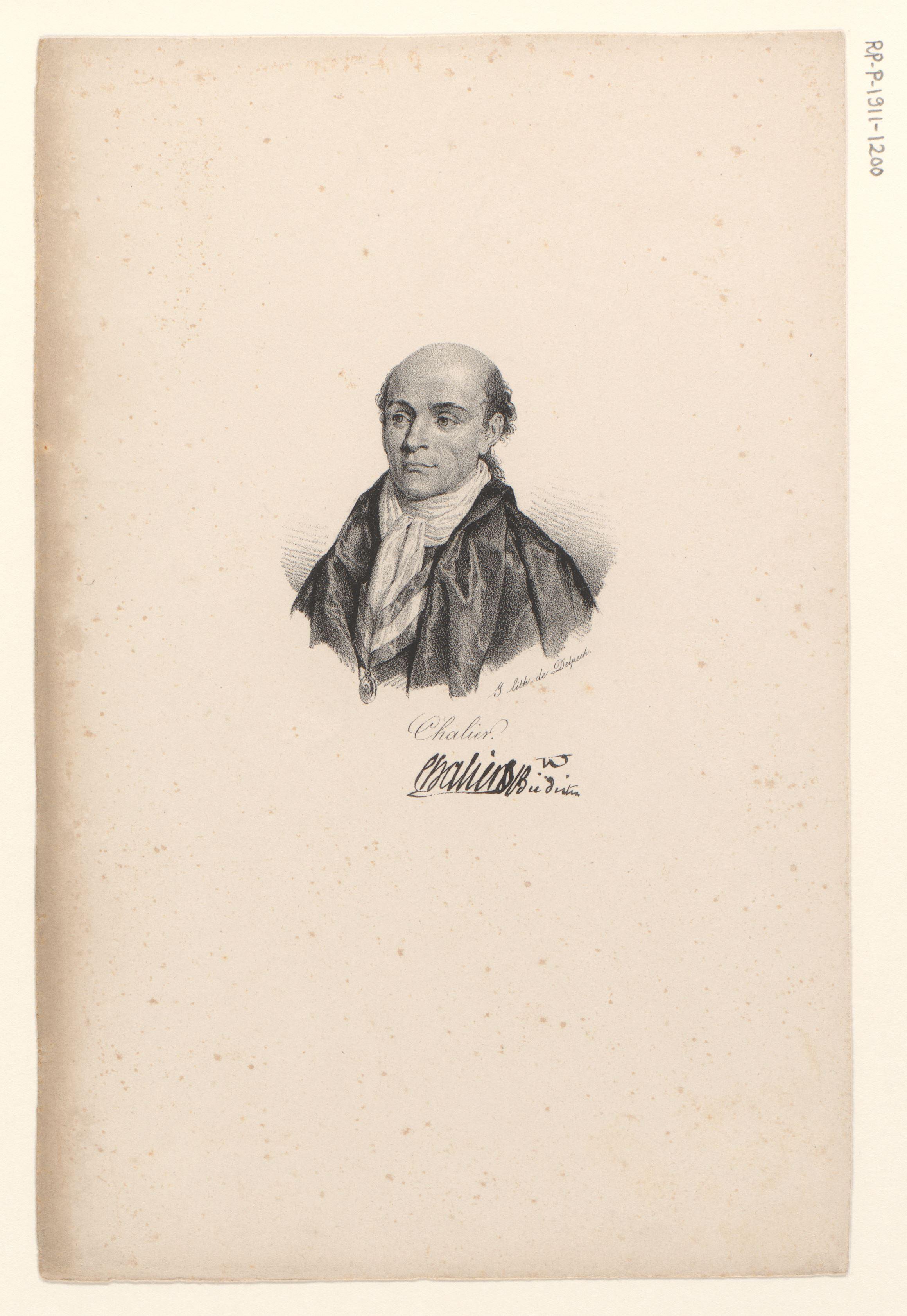 Portret van Marie Joseph Chalier