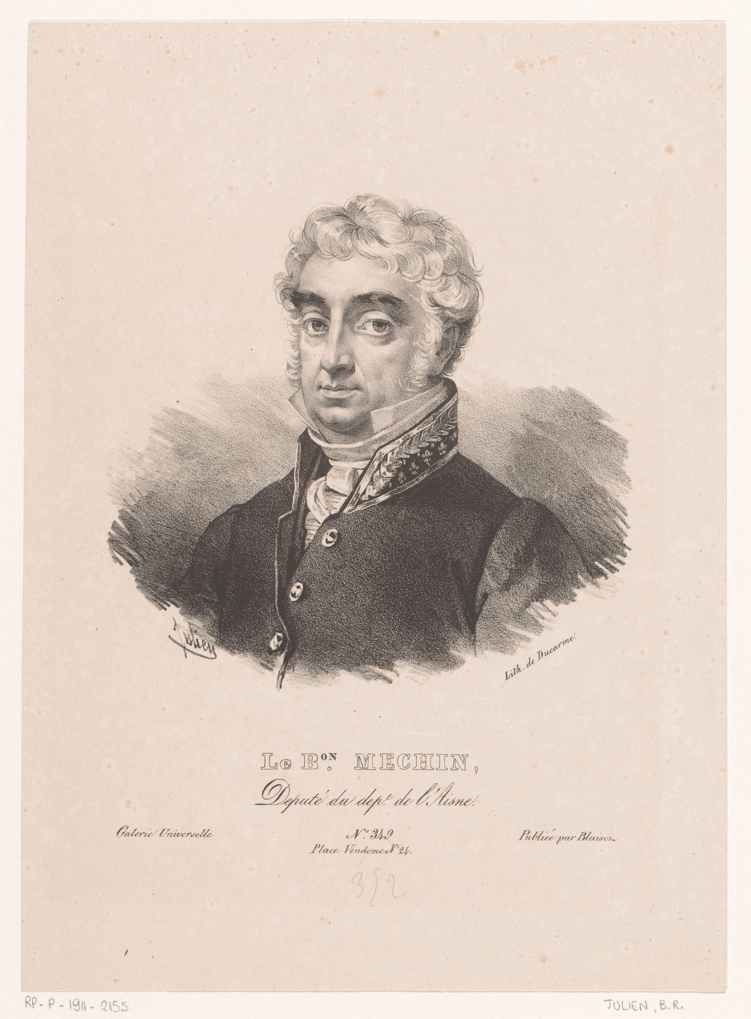 Portret van Alexandre Méchin