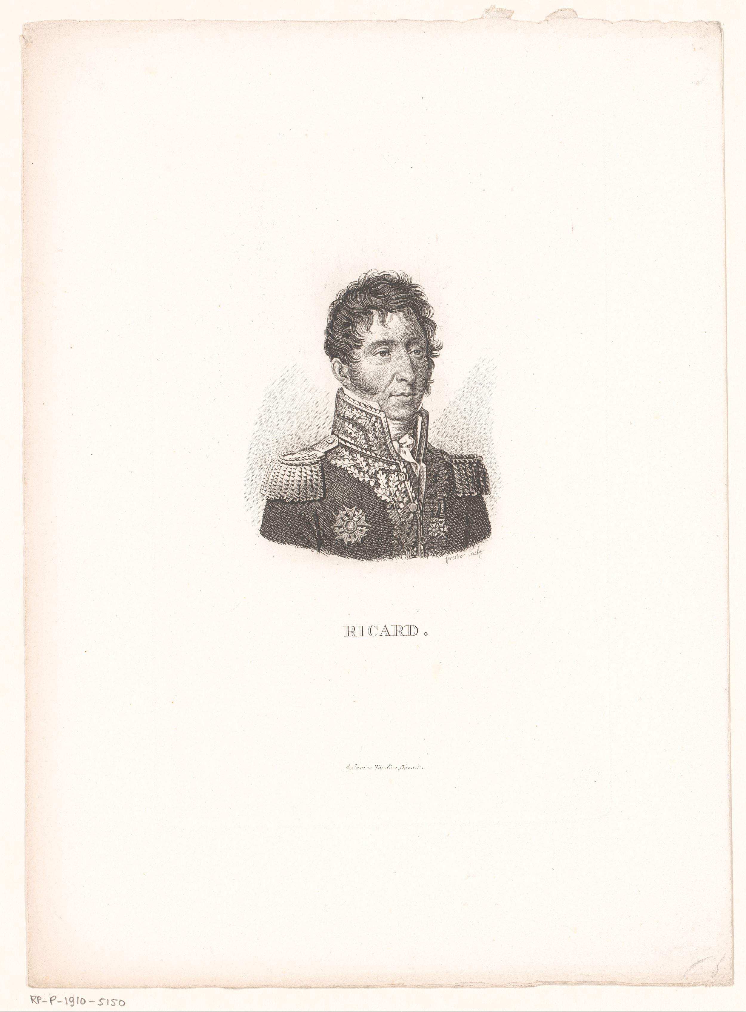 Portret van Étienne Pierre Sylvestre Ricard