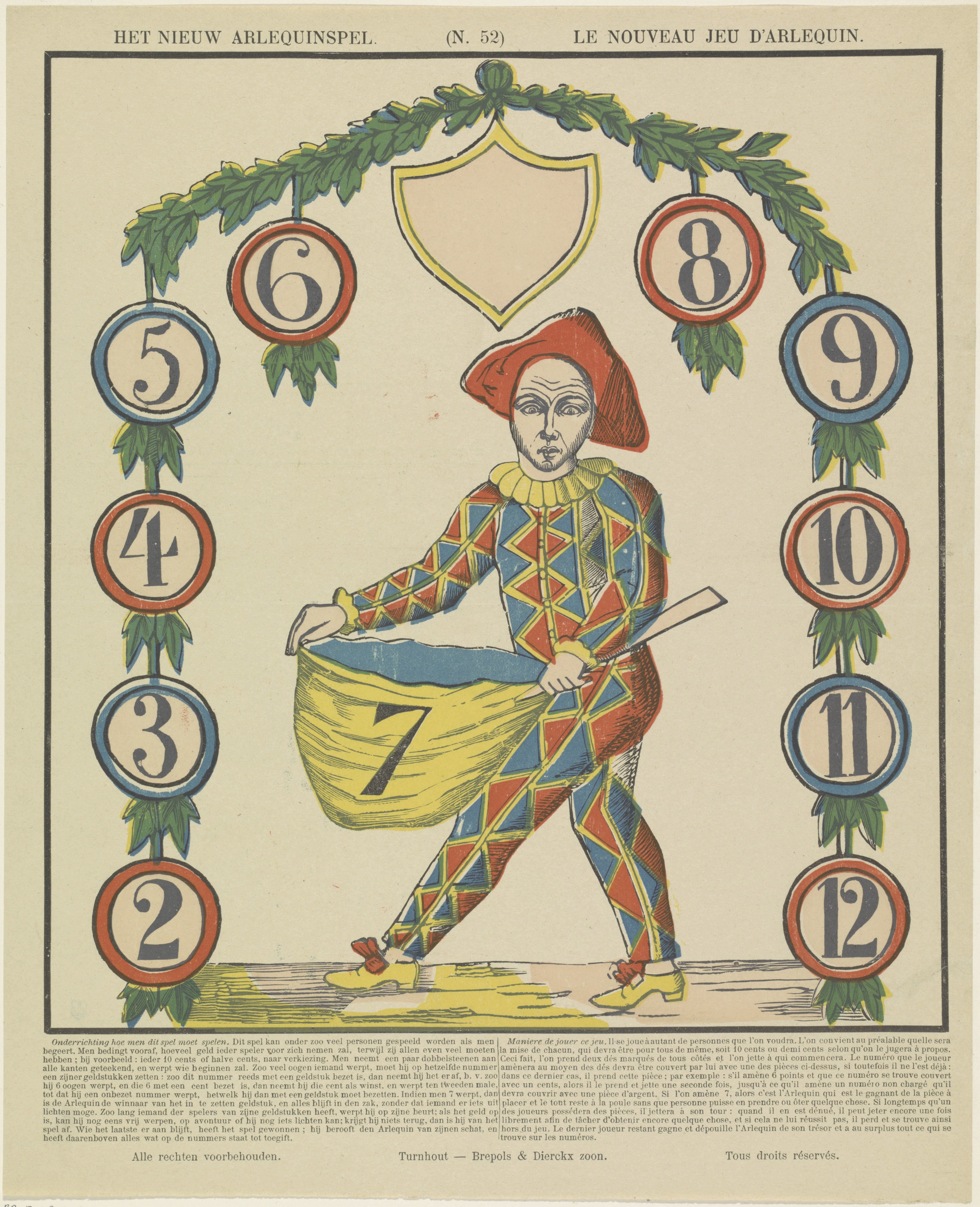 Het nieuw arlequinspel / Le nouveau jeu d'arlequin