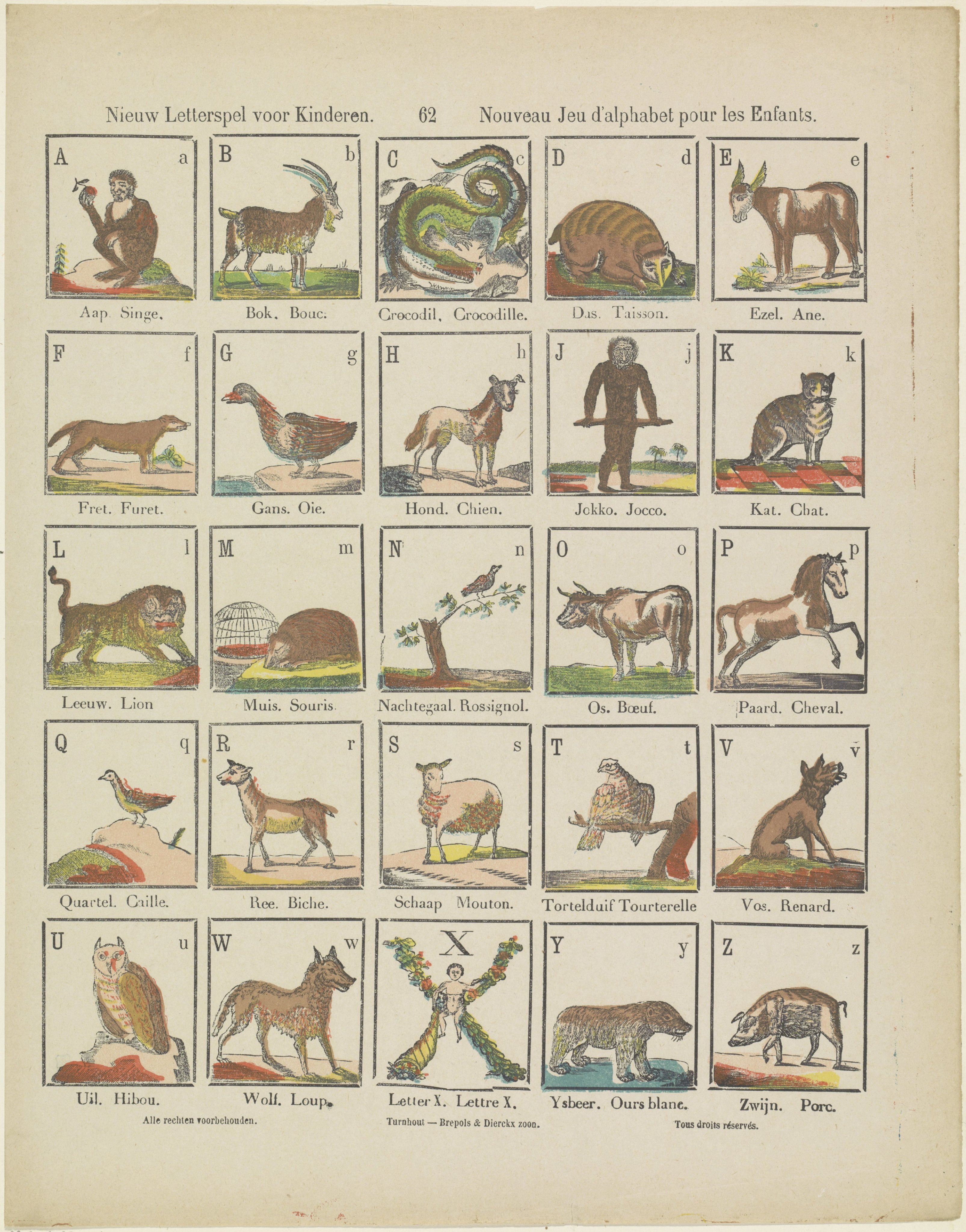 Nieuw letterspel voor kinderen / Nouveau jeu d'alphabet pour les enfants
