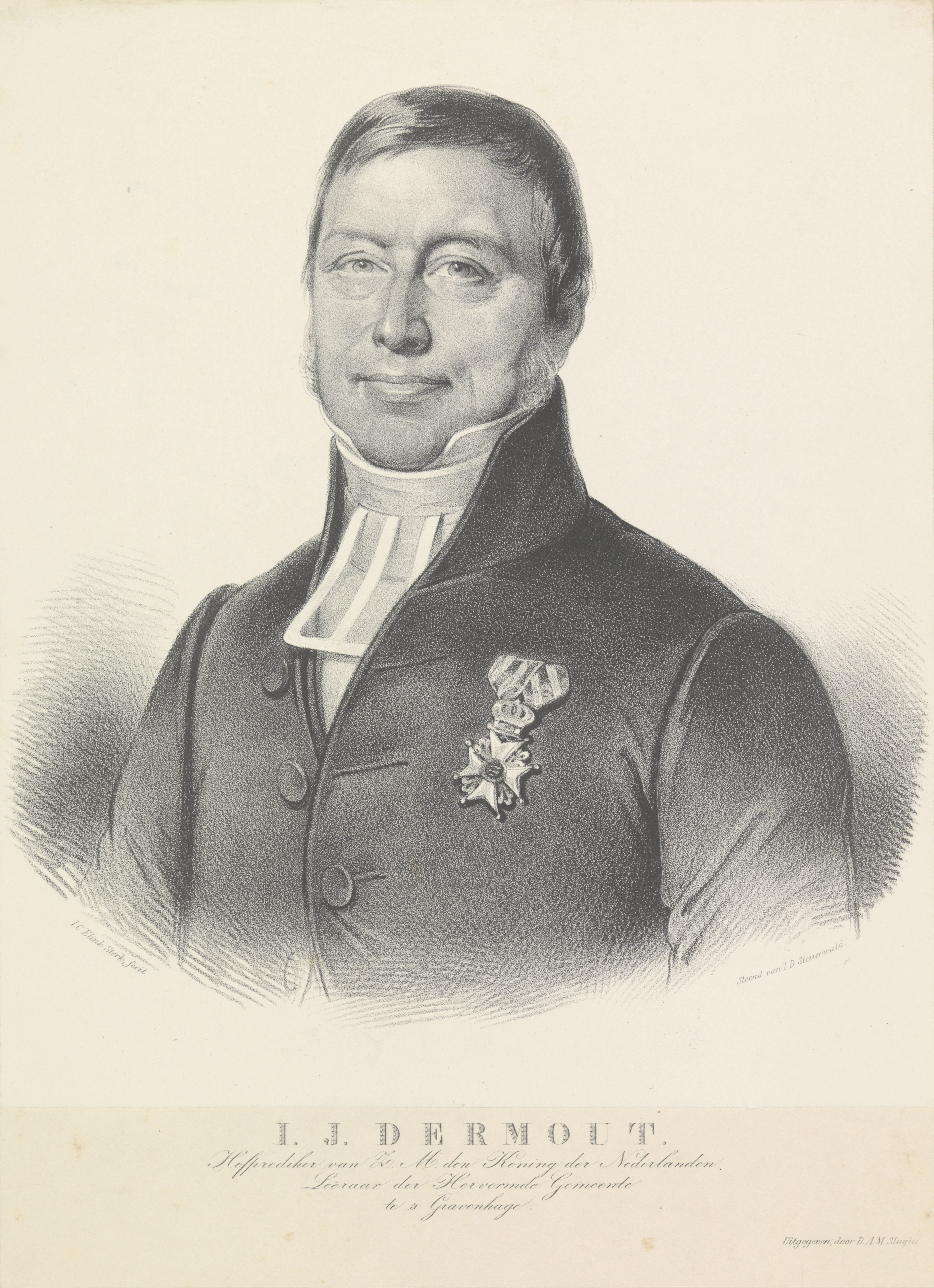 Portret van Isaäc Johannes Dermout