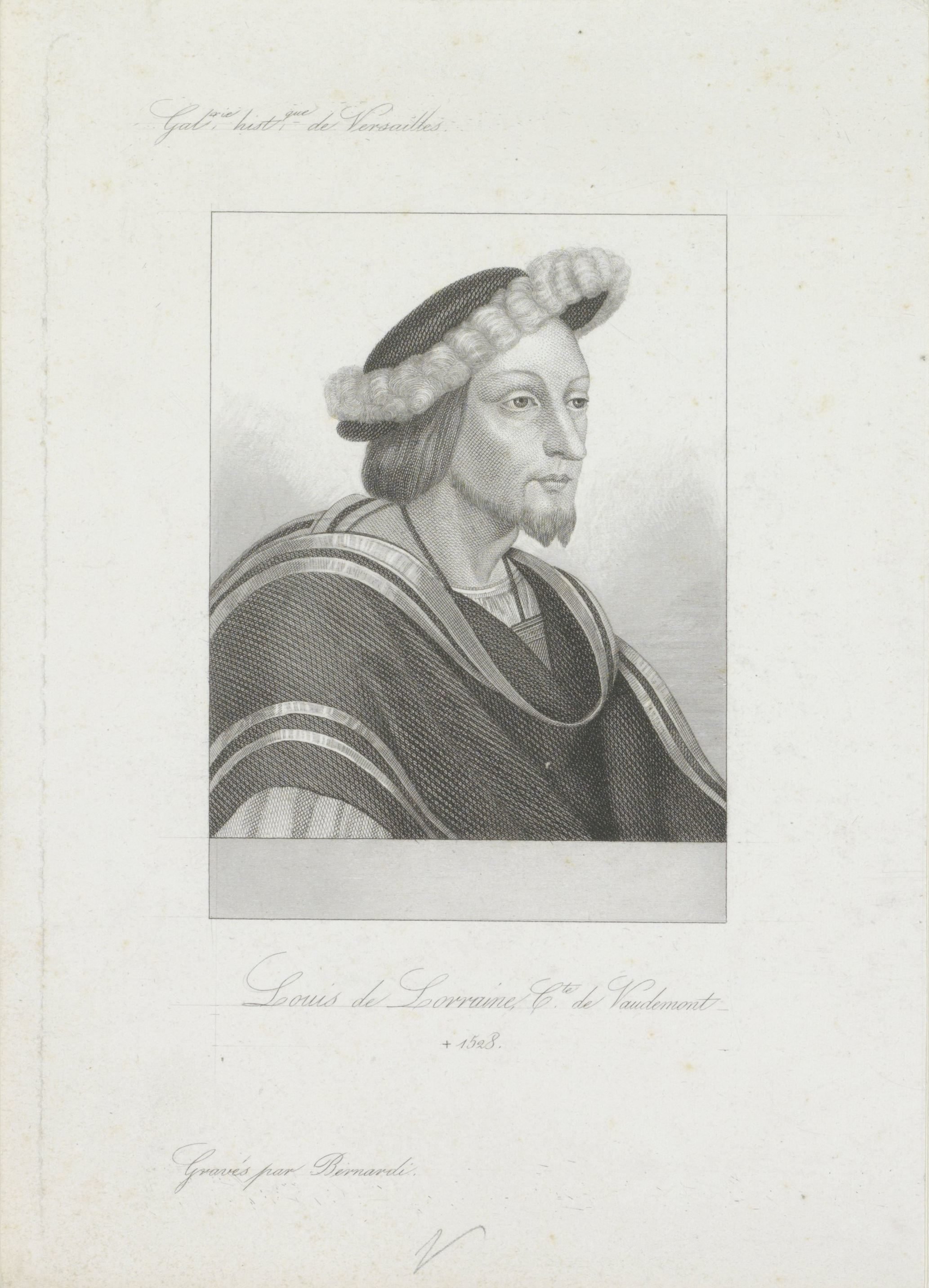 Portret van Lodewijk van Lotharingen, graaf van Vaudémont