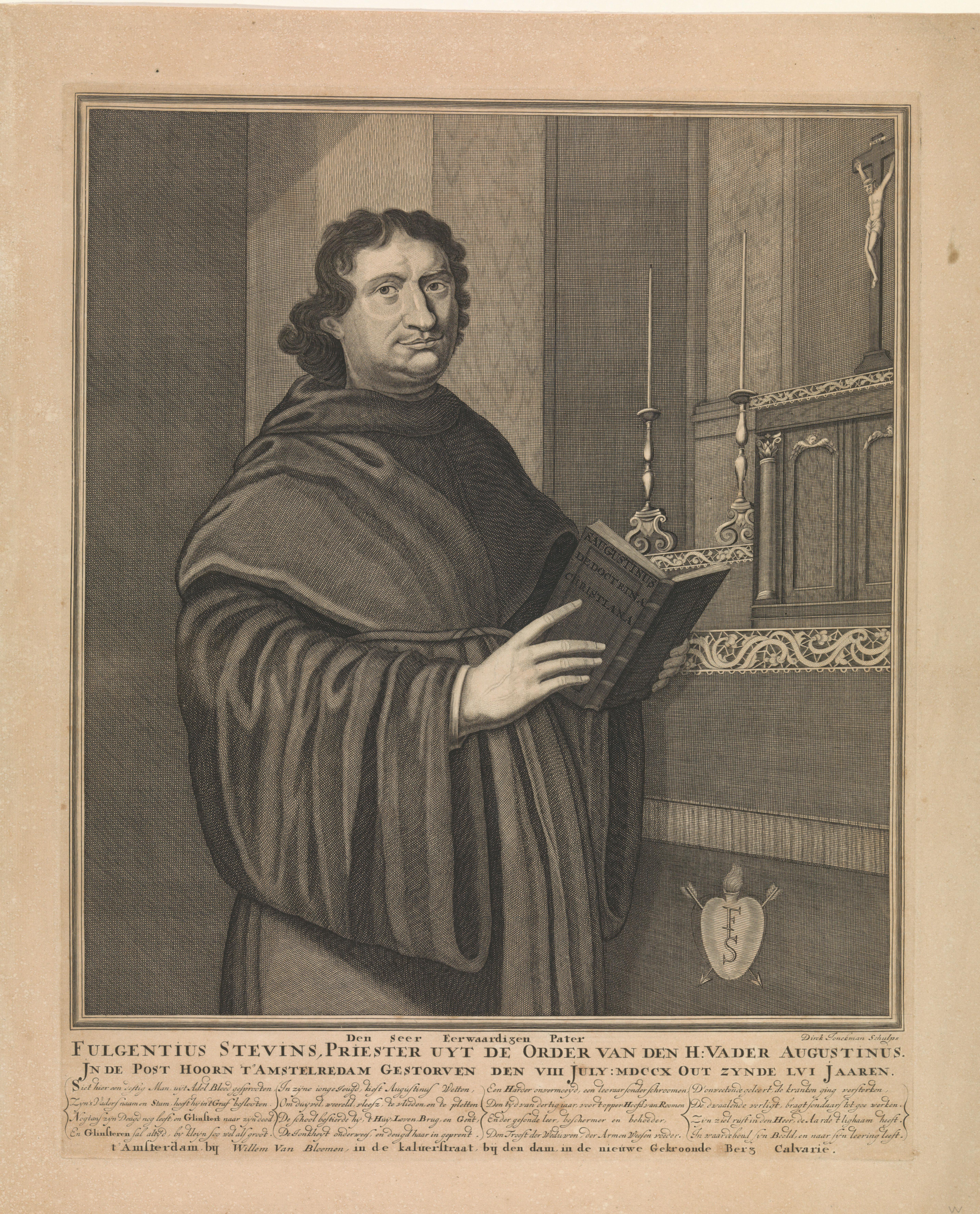 Portret van Fulgentius Stevins