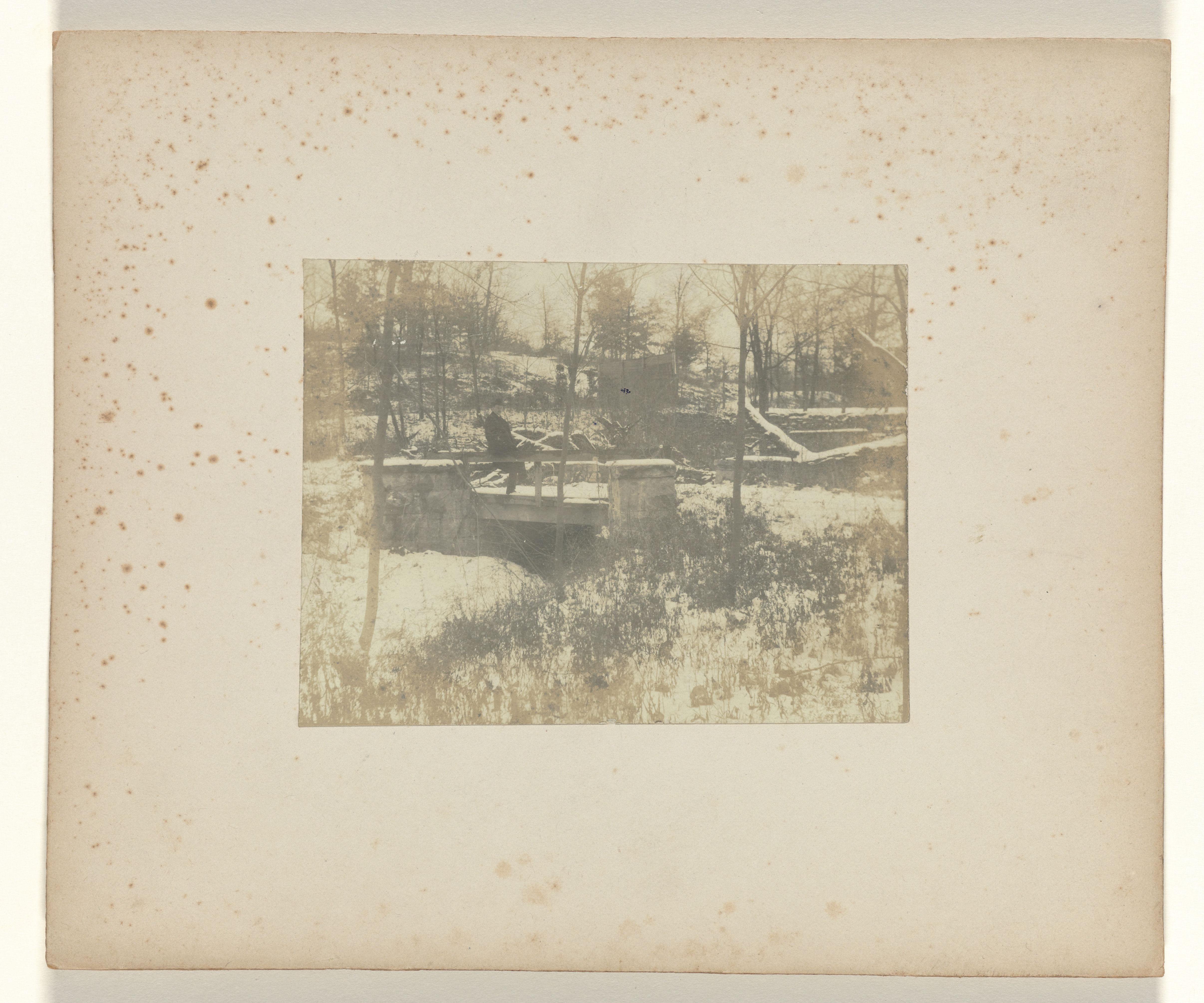 Jan C. Schüller in de Meramec Highlands tijdens de wereldtentoonstelling in St. Louis (Louisiana Purchase Exposition), 1904