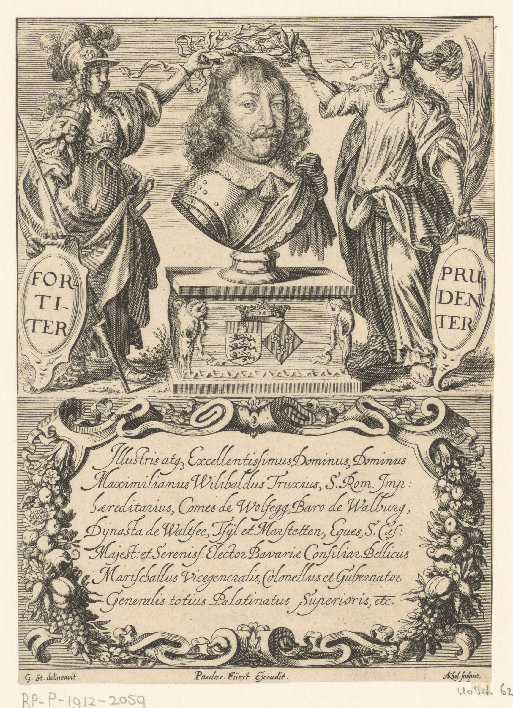 Portret van Maximilian Wilibald von Waldburg-Wolfegg