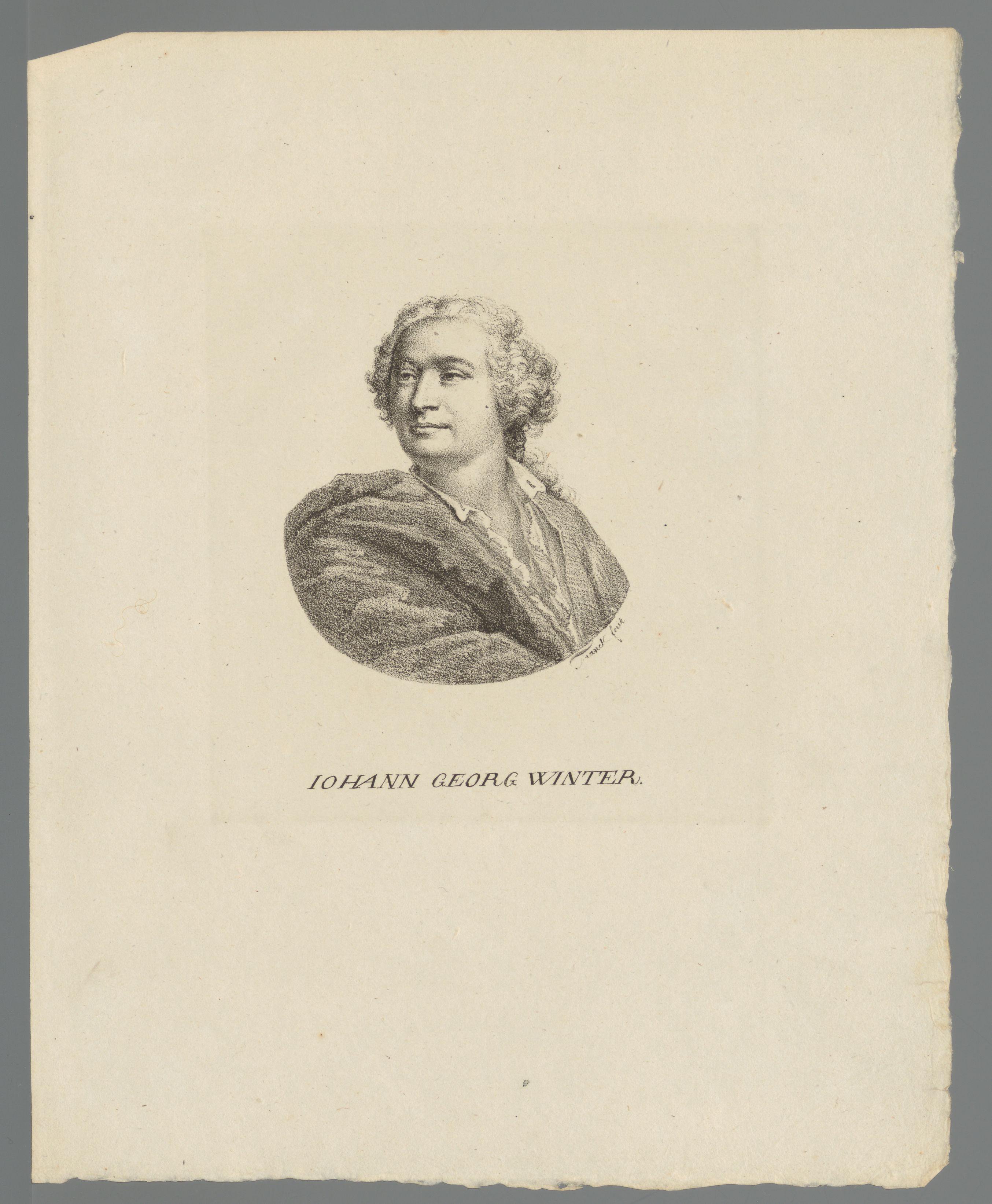 Portret van Johann Georg Winter