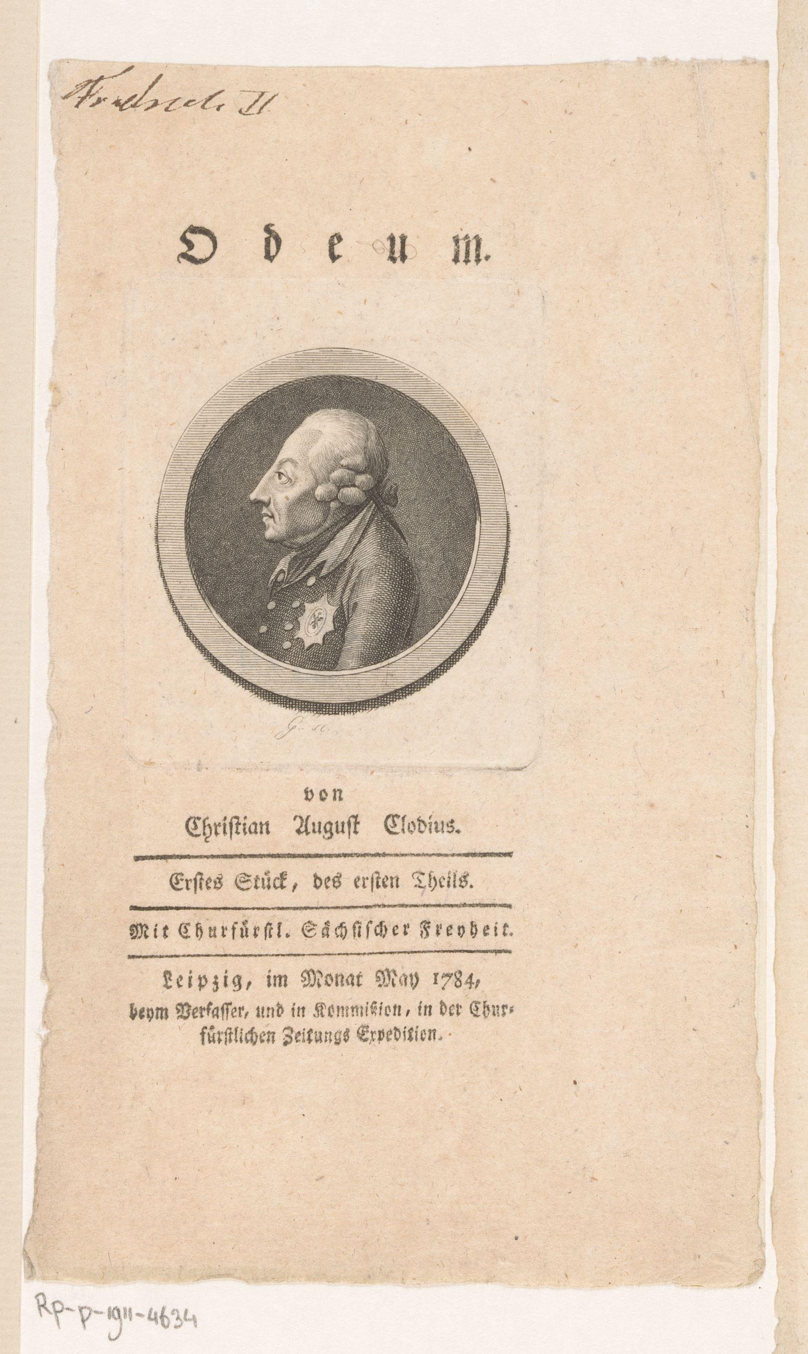 Portret van Frederik de Grote