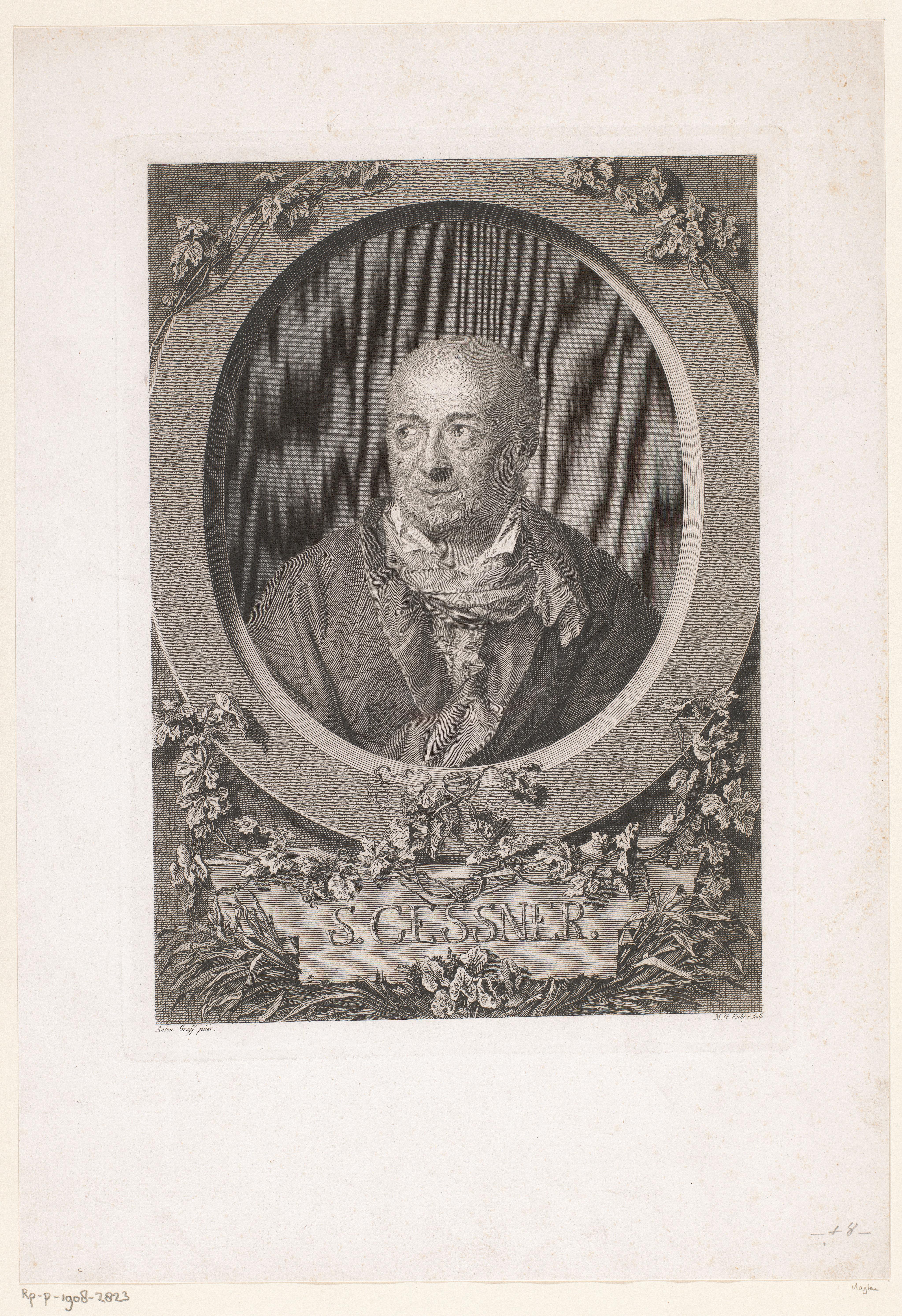 Portret van Salomon Gessner