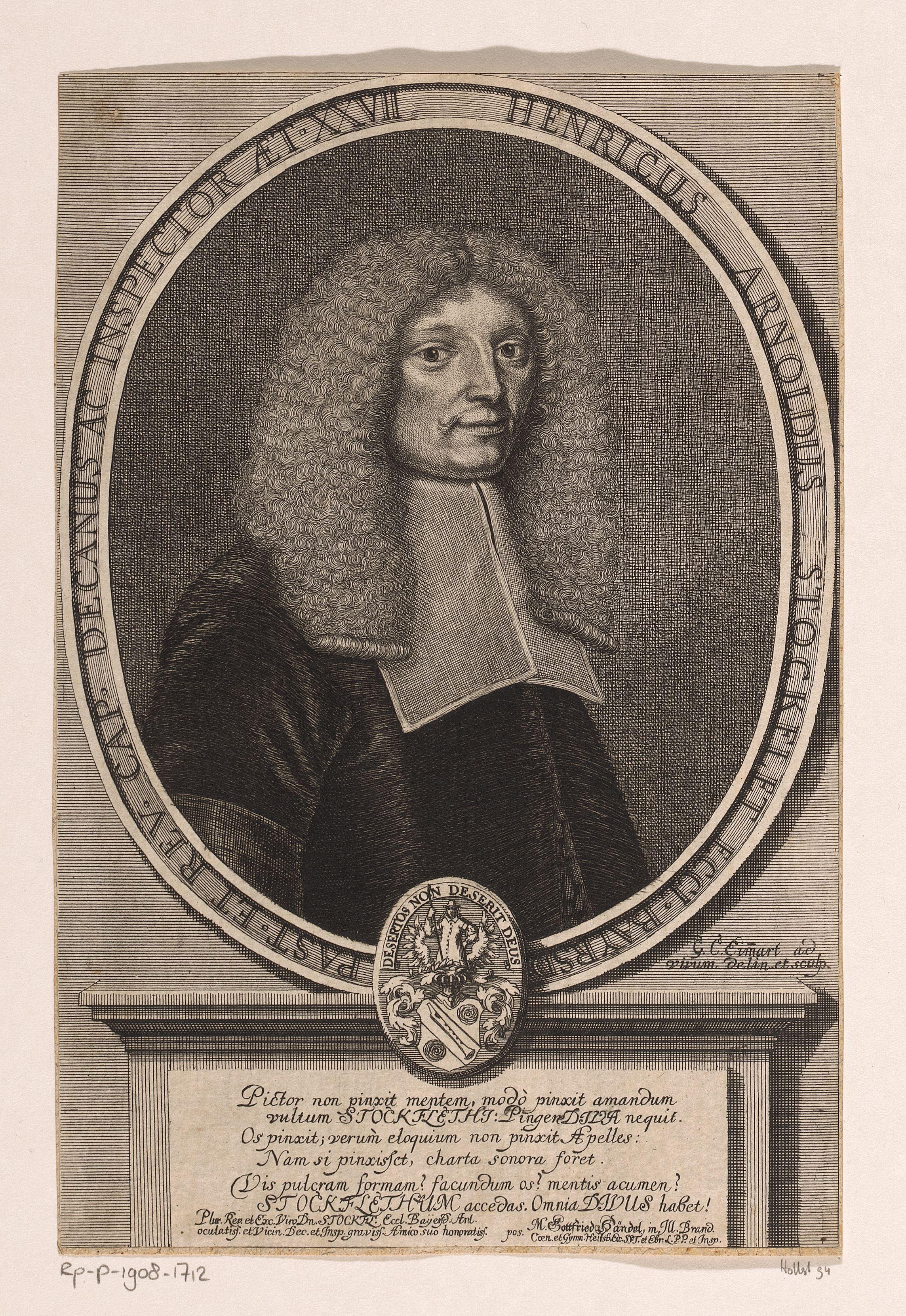 Portret van Heinrich Arnold Stockfleth