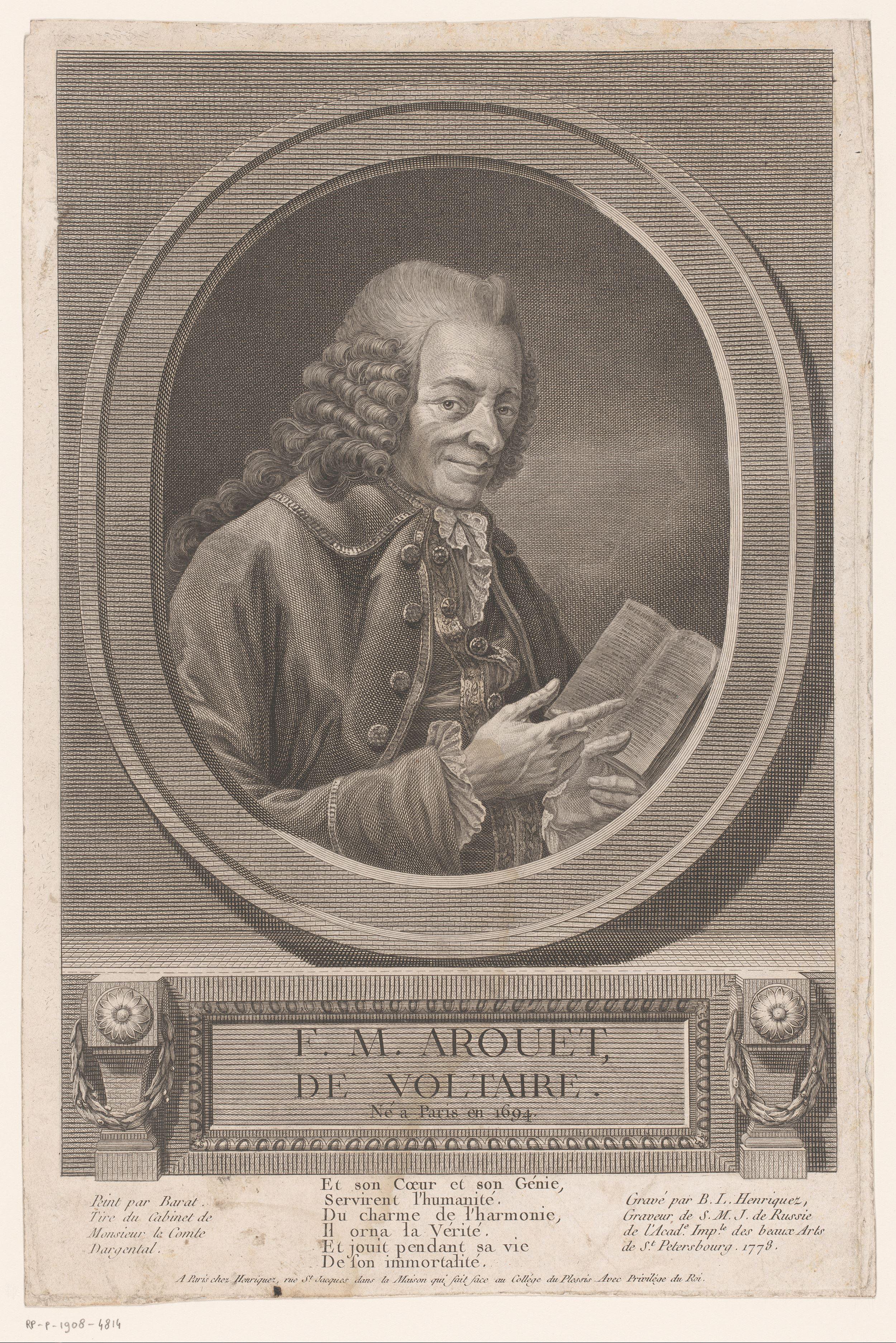 Portret van Voltaire