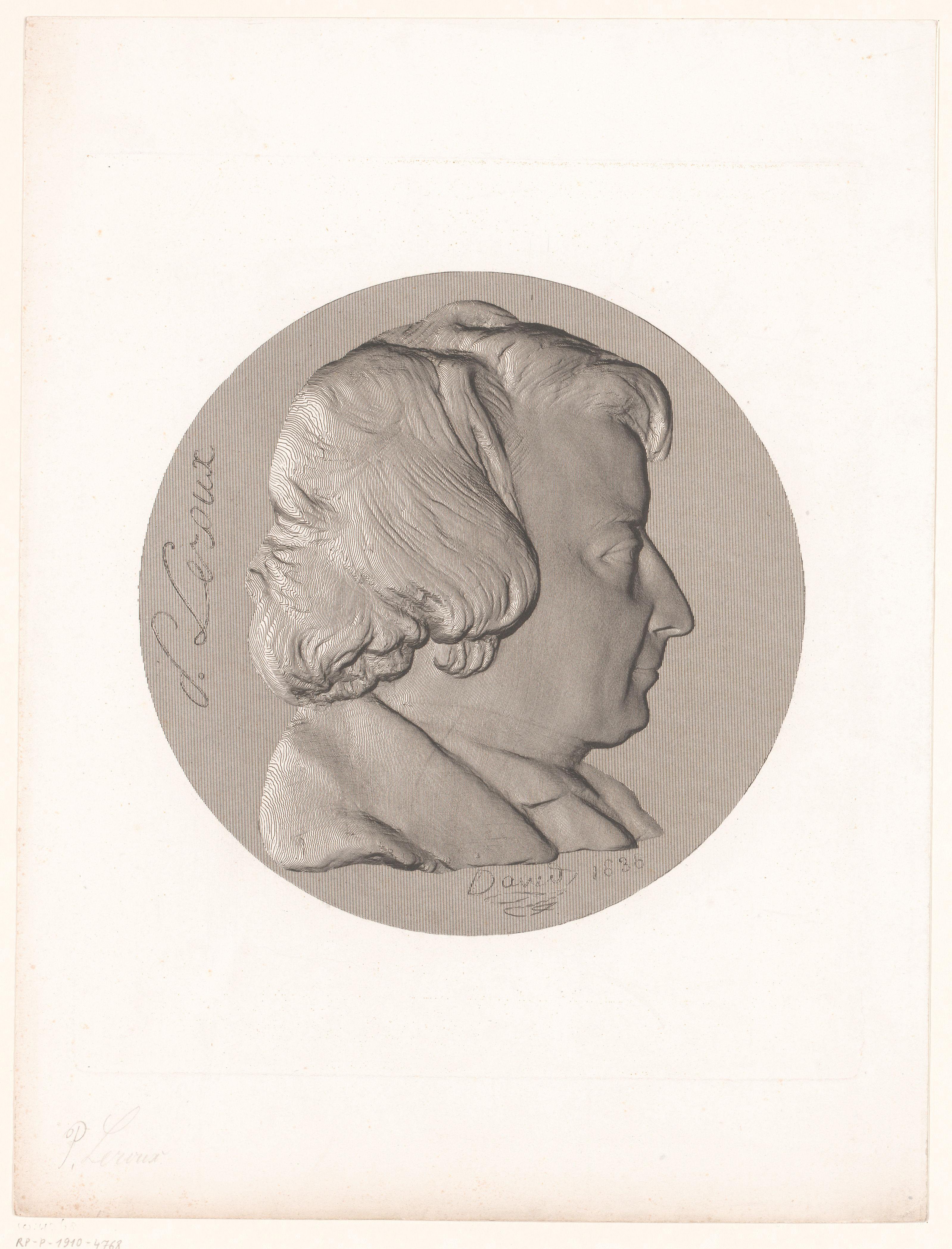 Medaille met portret van F. Leroux