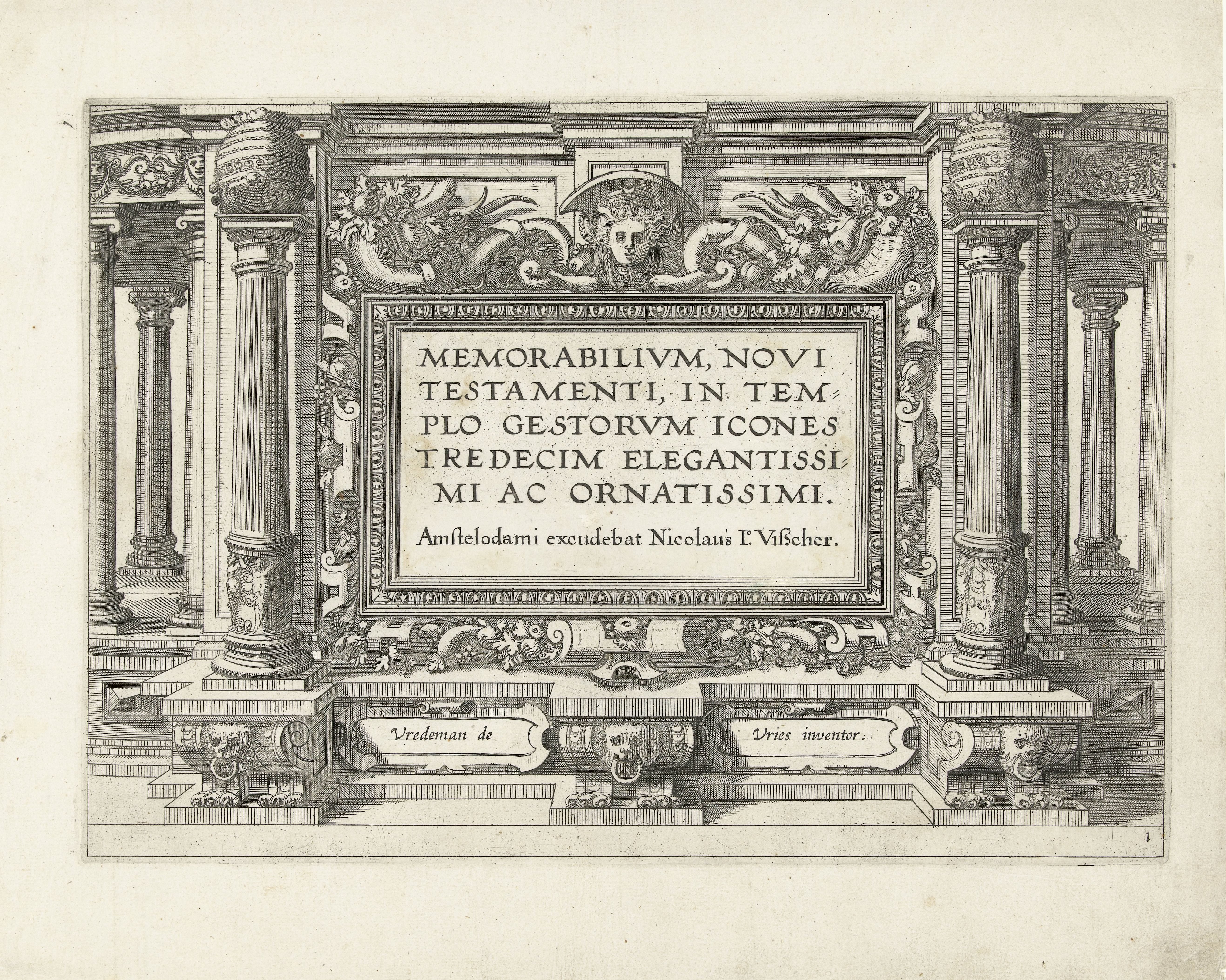 Memorabilivm Novi Testamenti in templo gestorvm icones tredecim elegantissimi ac ornatissimi