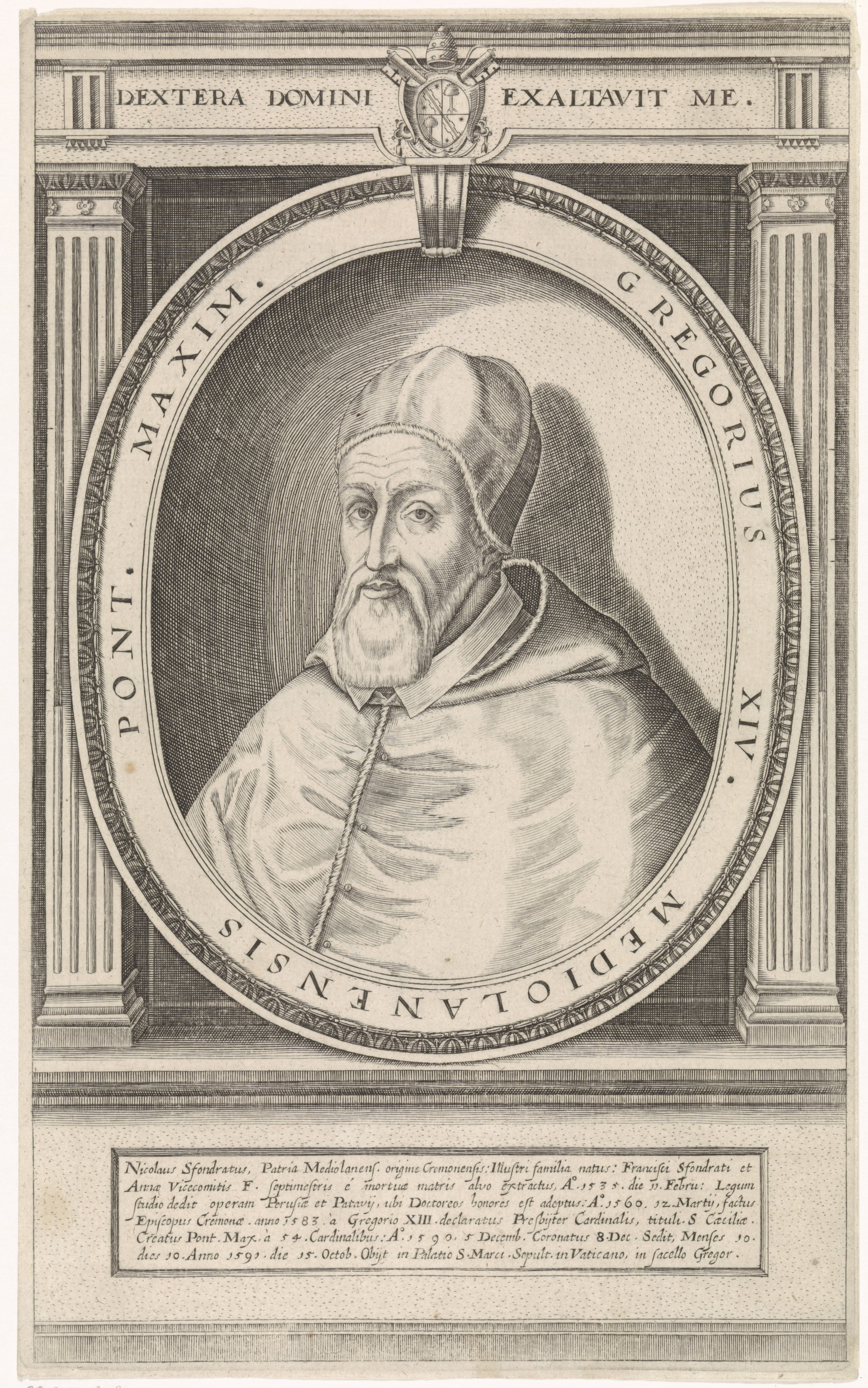 Portret van paus Gregorius XIV