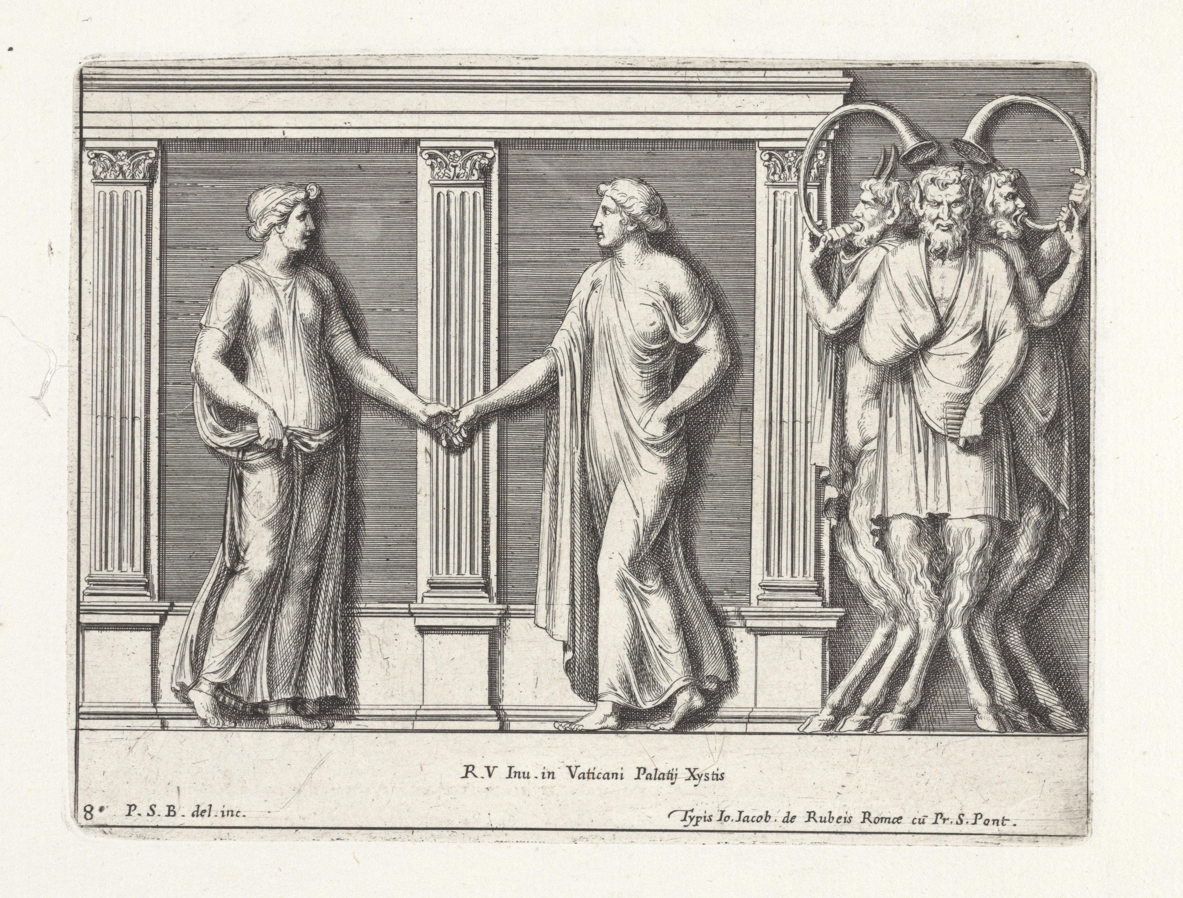 Twee dansende figuren