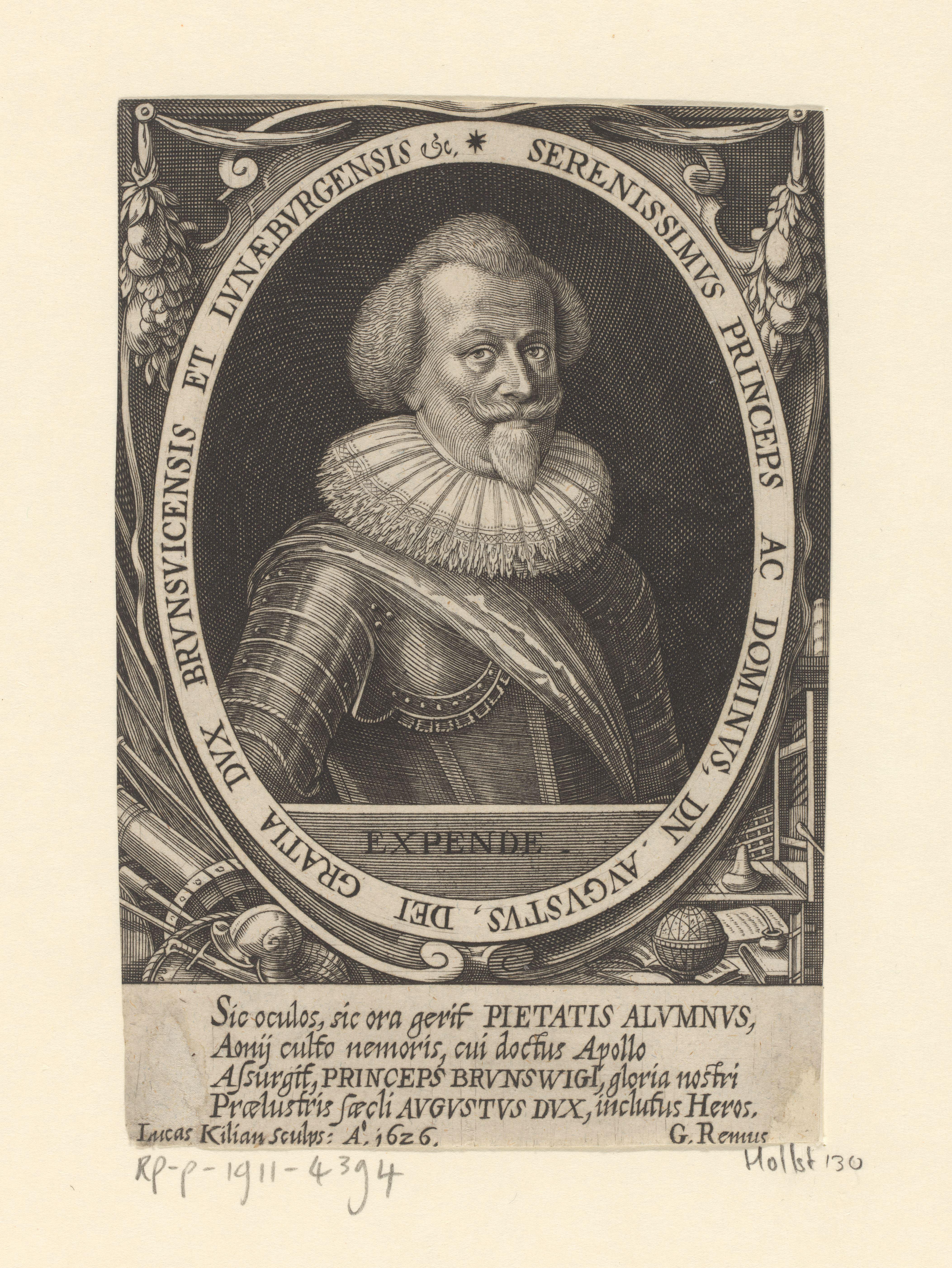 Portret van August von Braunschweig-Lüneburg