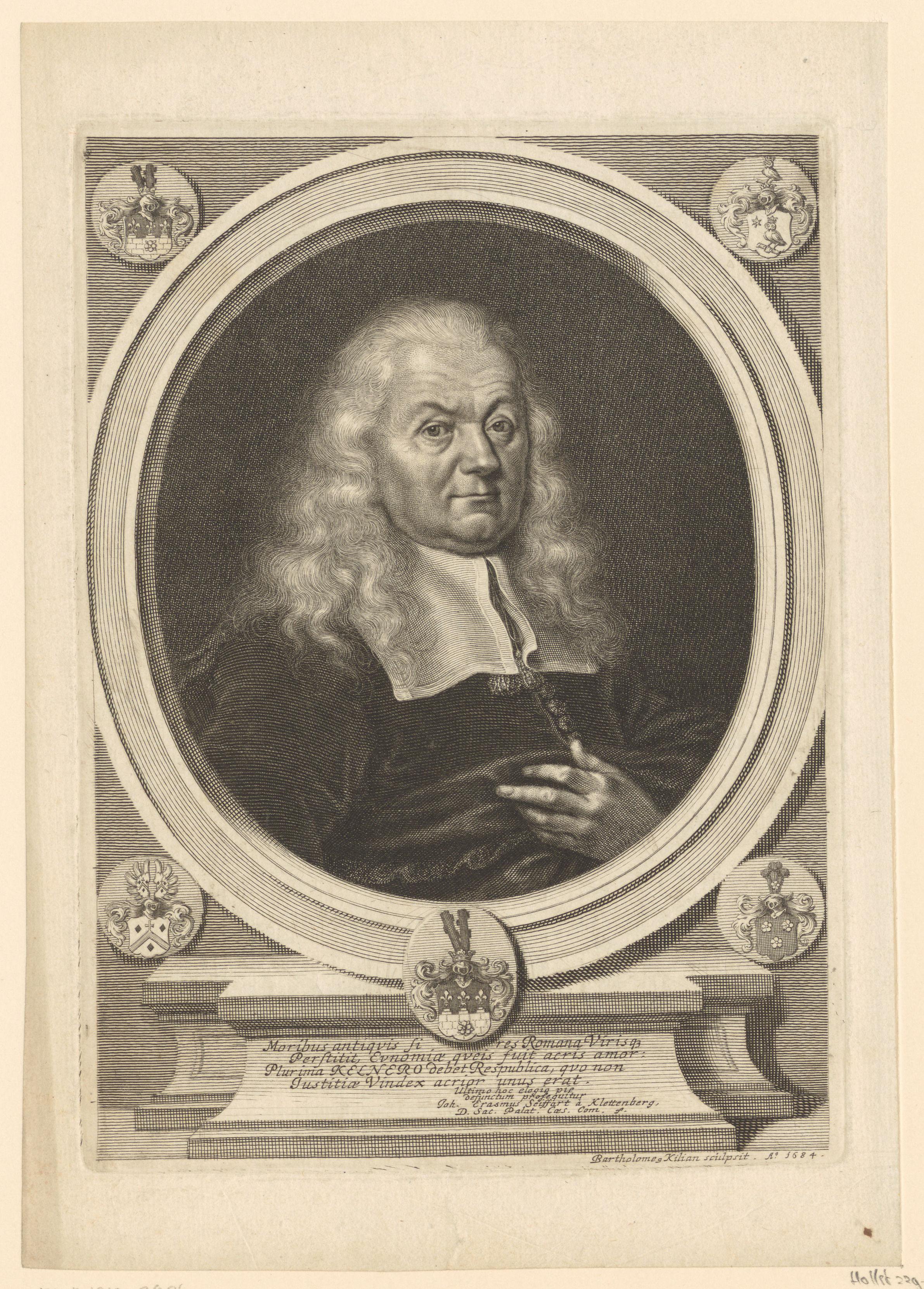 Portret van Heinrich Wilhelm Kellner
