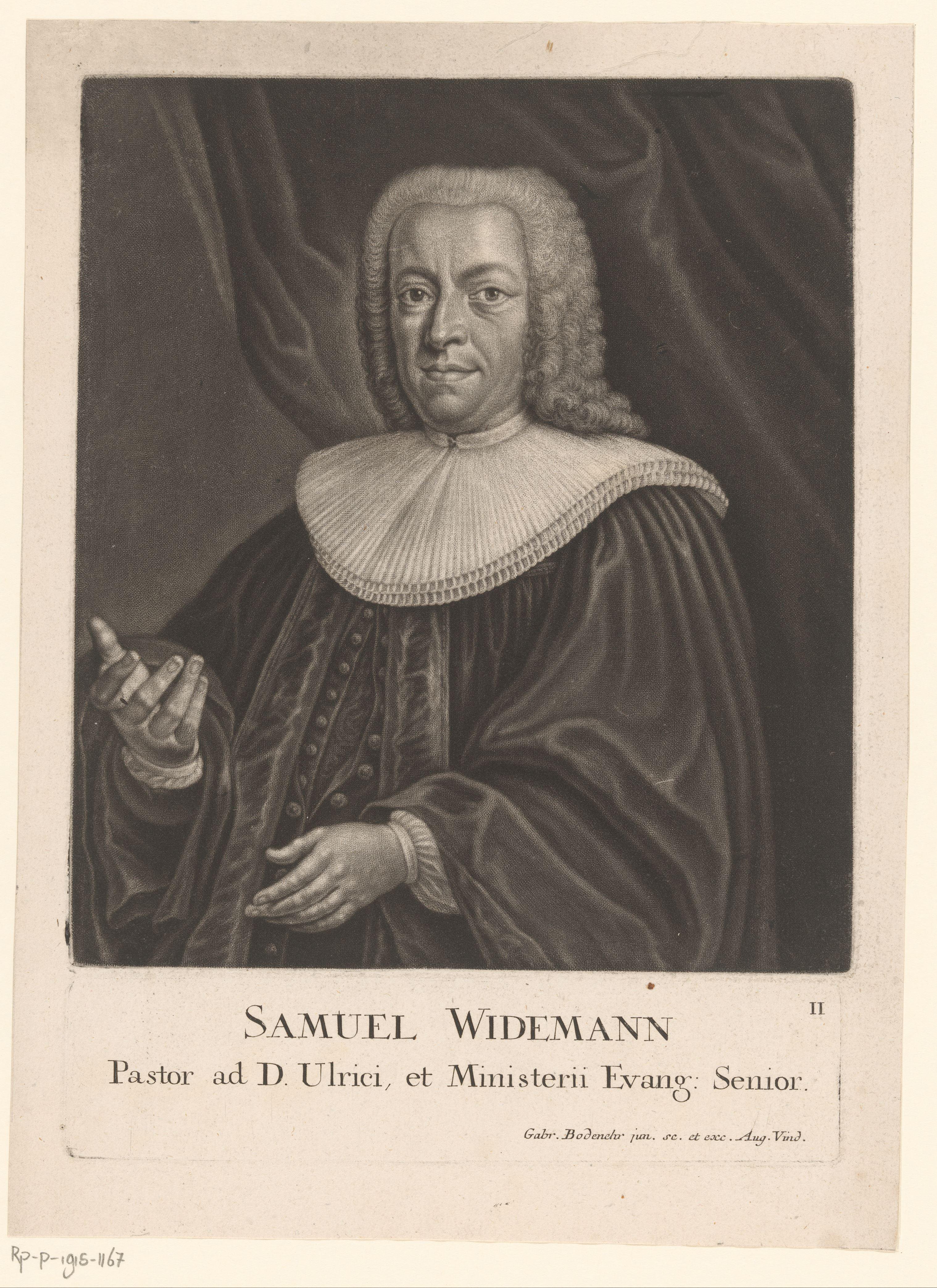 Portret van Samuel Widemann