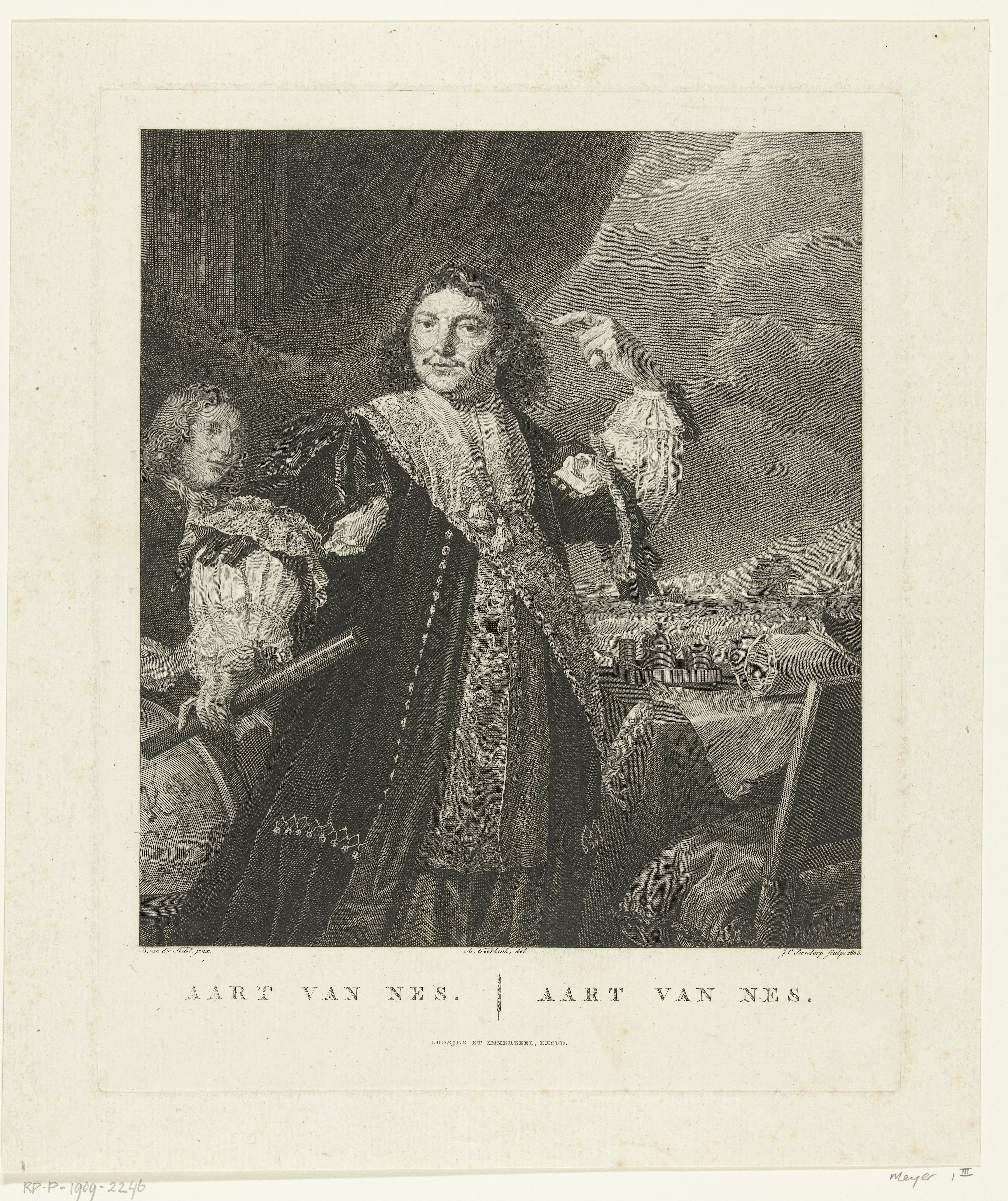 Portret van marineofficier Aert Jansz. van Nes