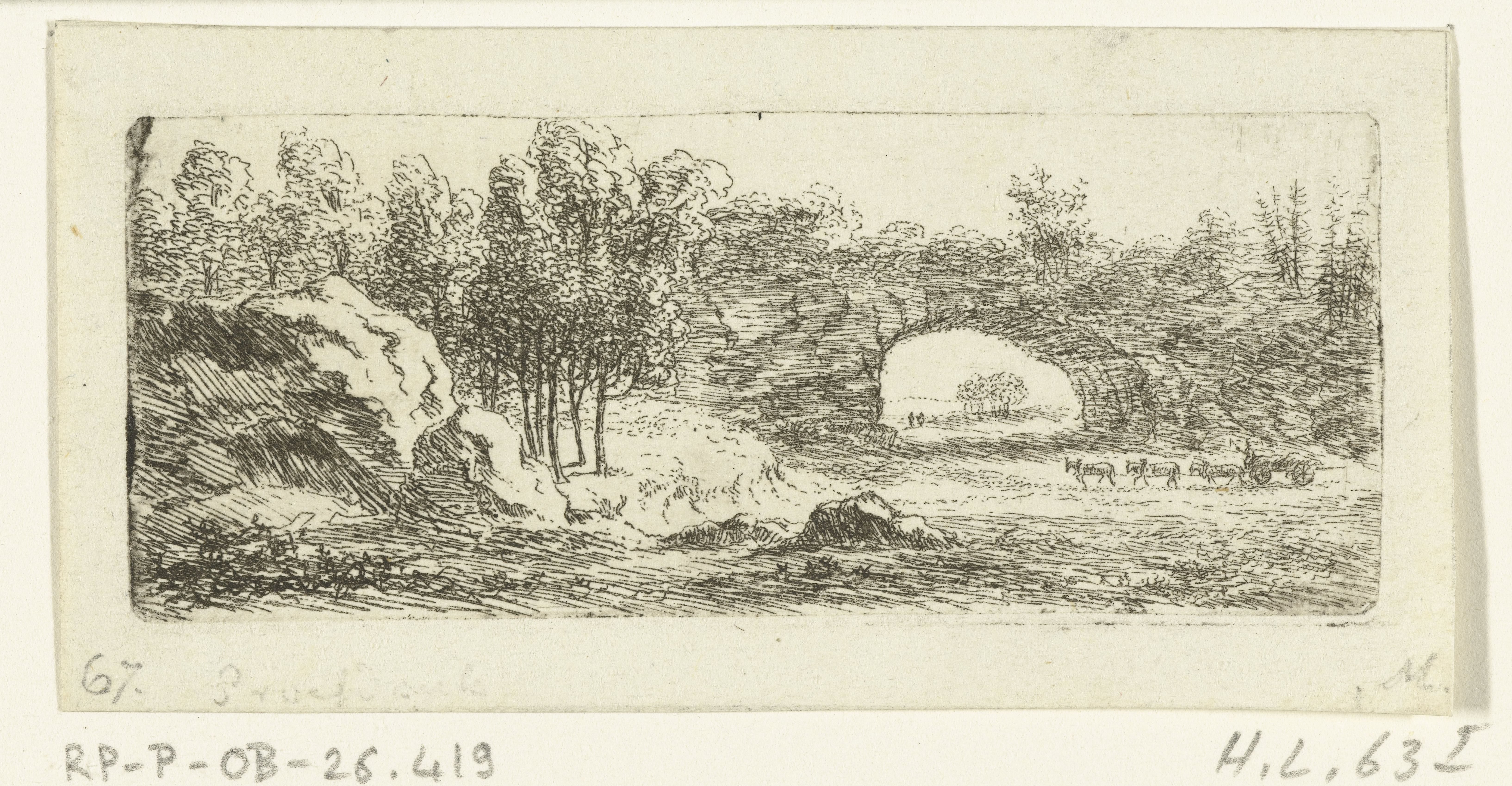 Rotslandschap met natuurlijke brug