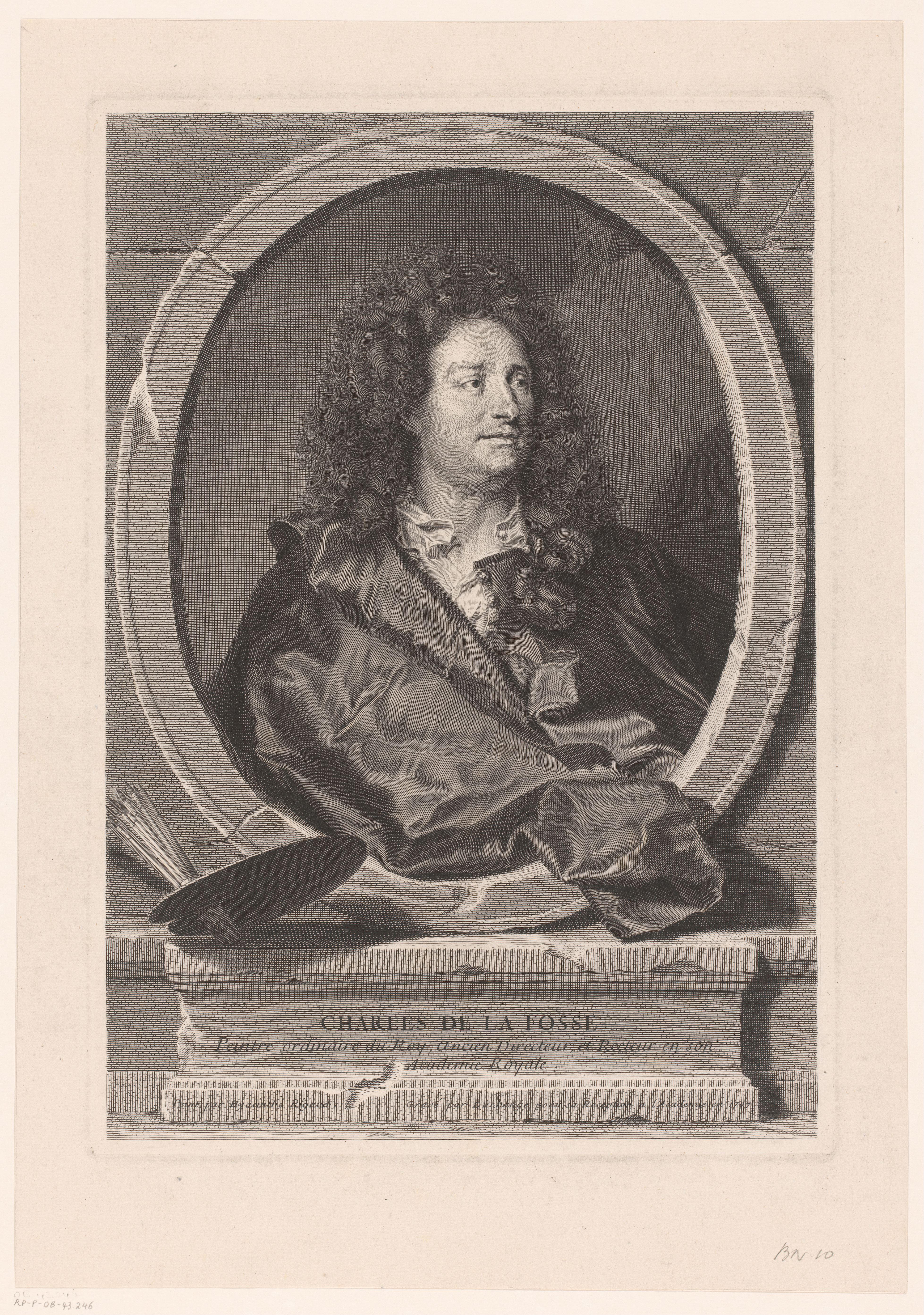 Portret van Charles de La Fosse