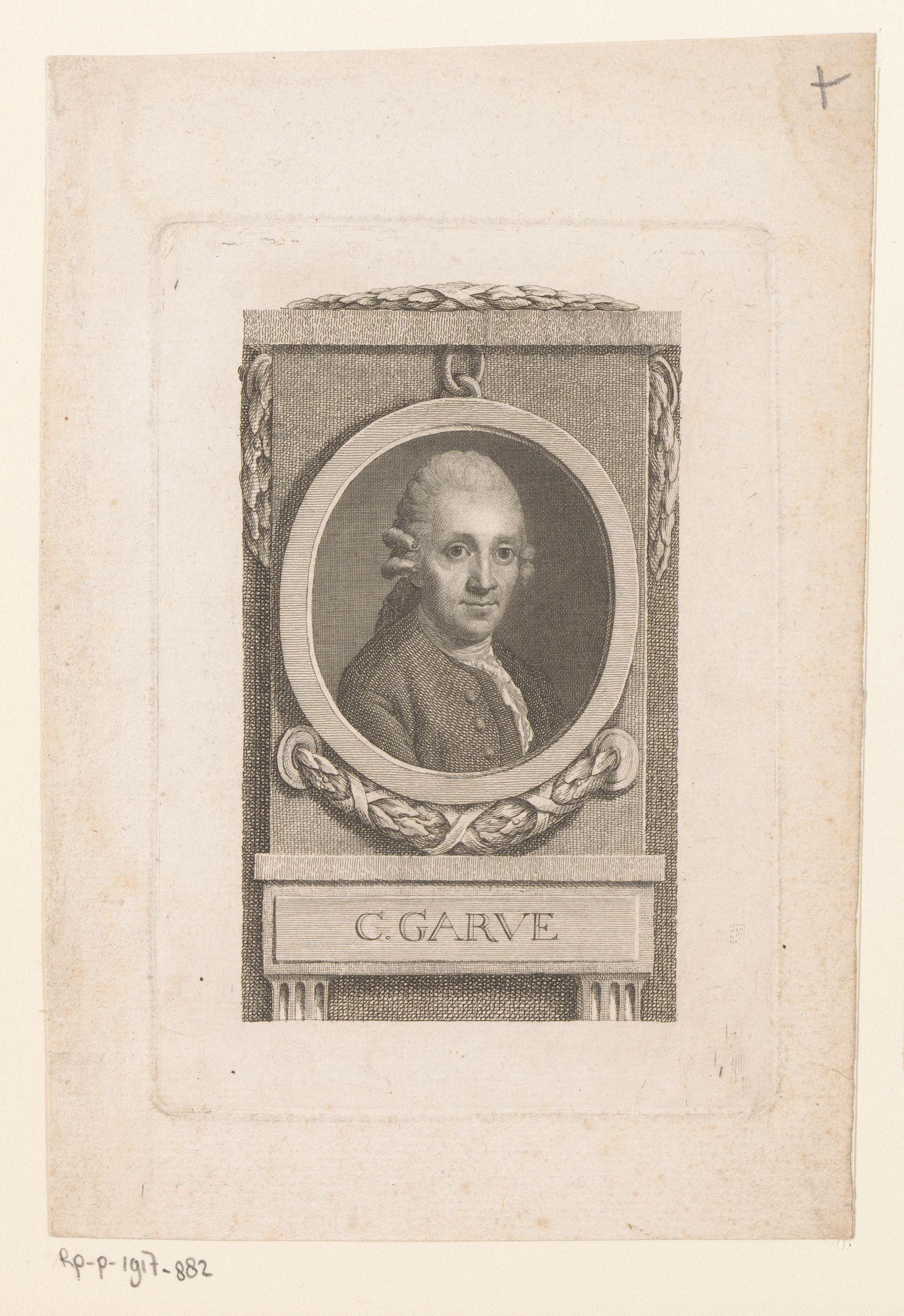 Portret van Christian Garve