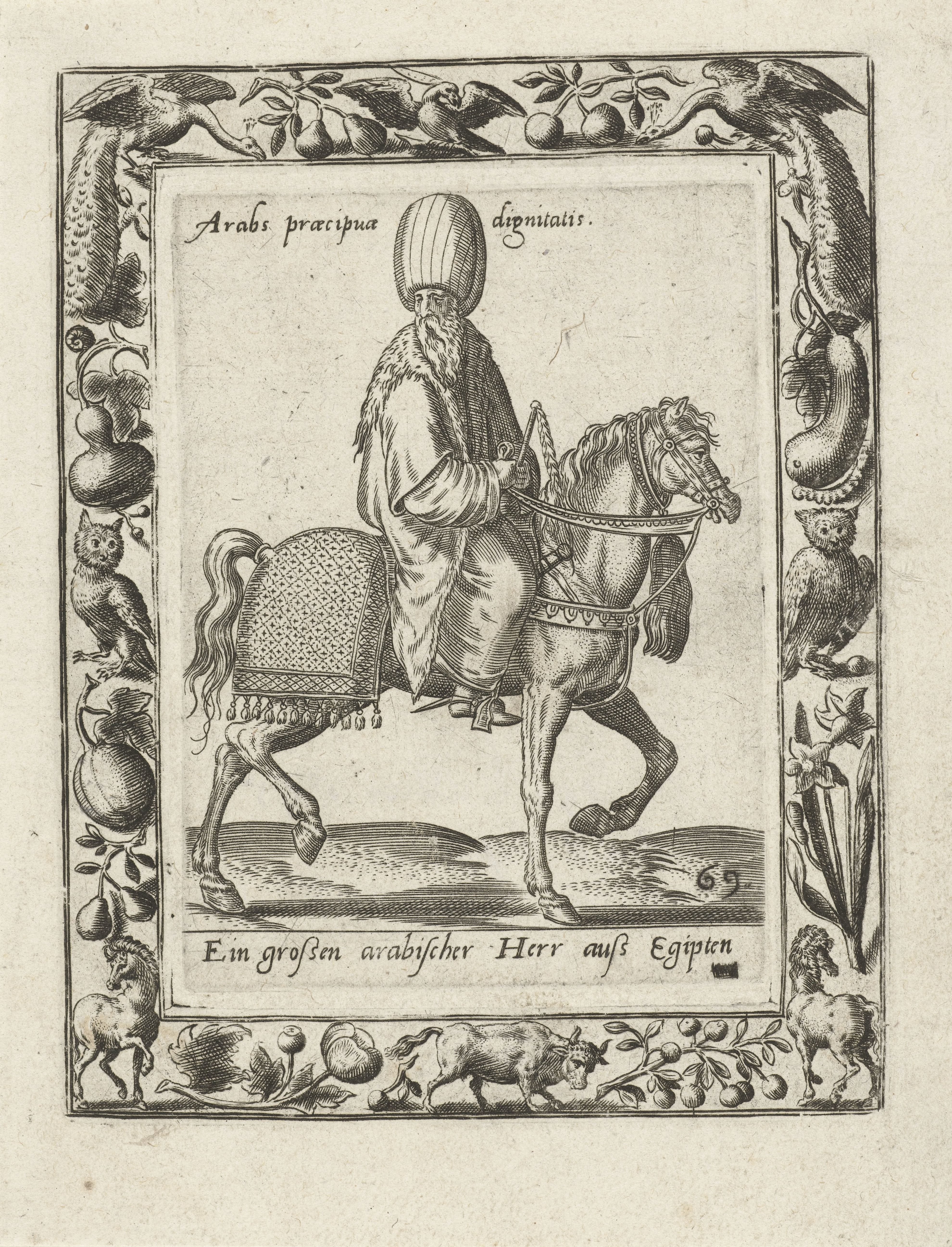 Arabische man te paard