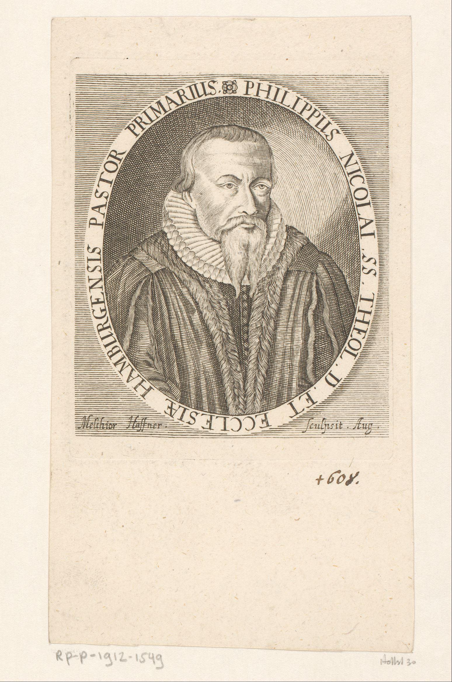 Portret van Philipp Nicolai