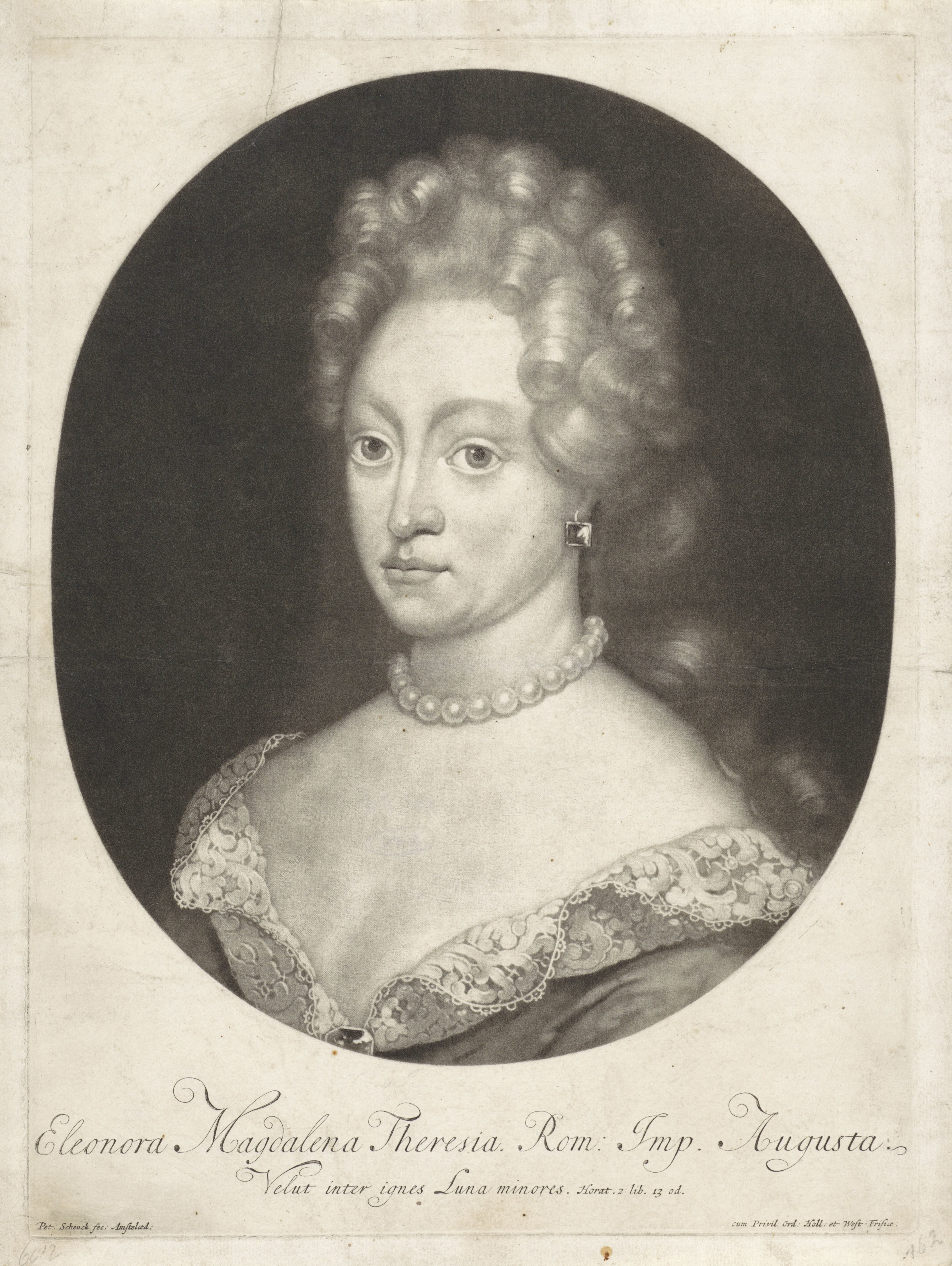 Portret van Eleonora van Palts-Neuburg