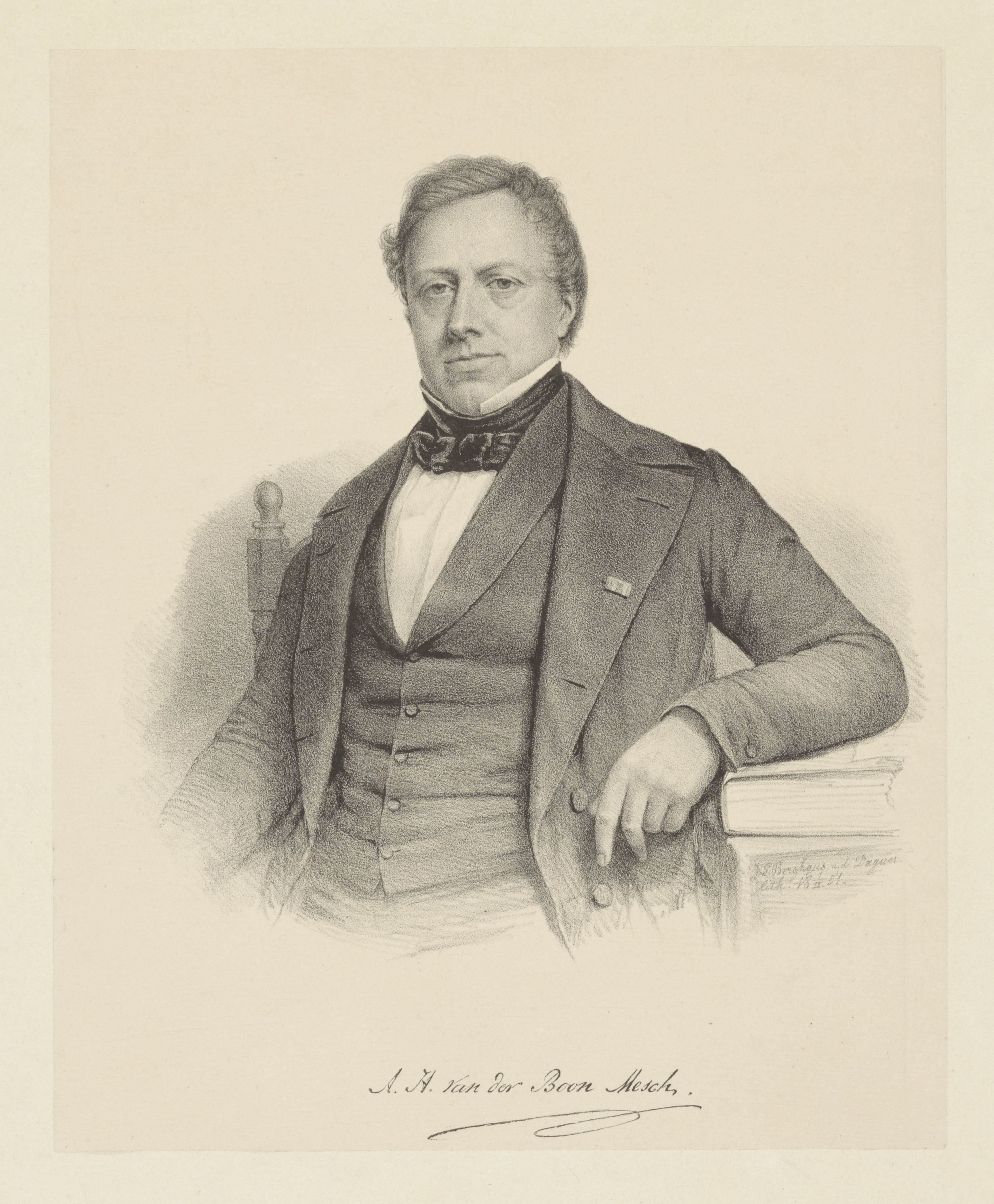Portret van Anthony Hendrik Boon van der Mesch