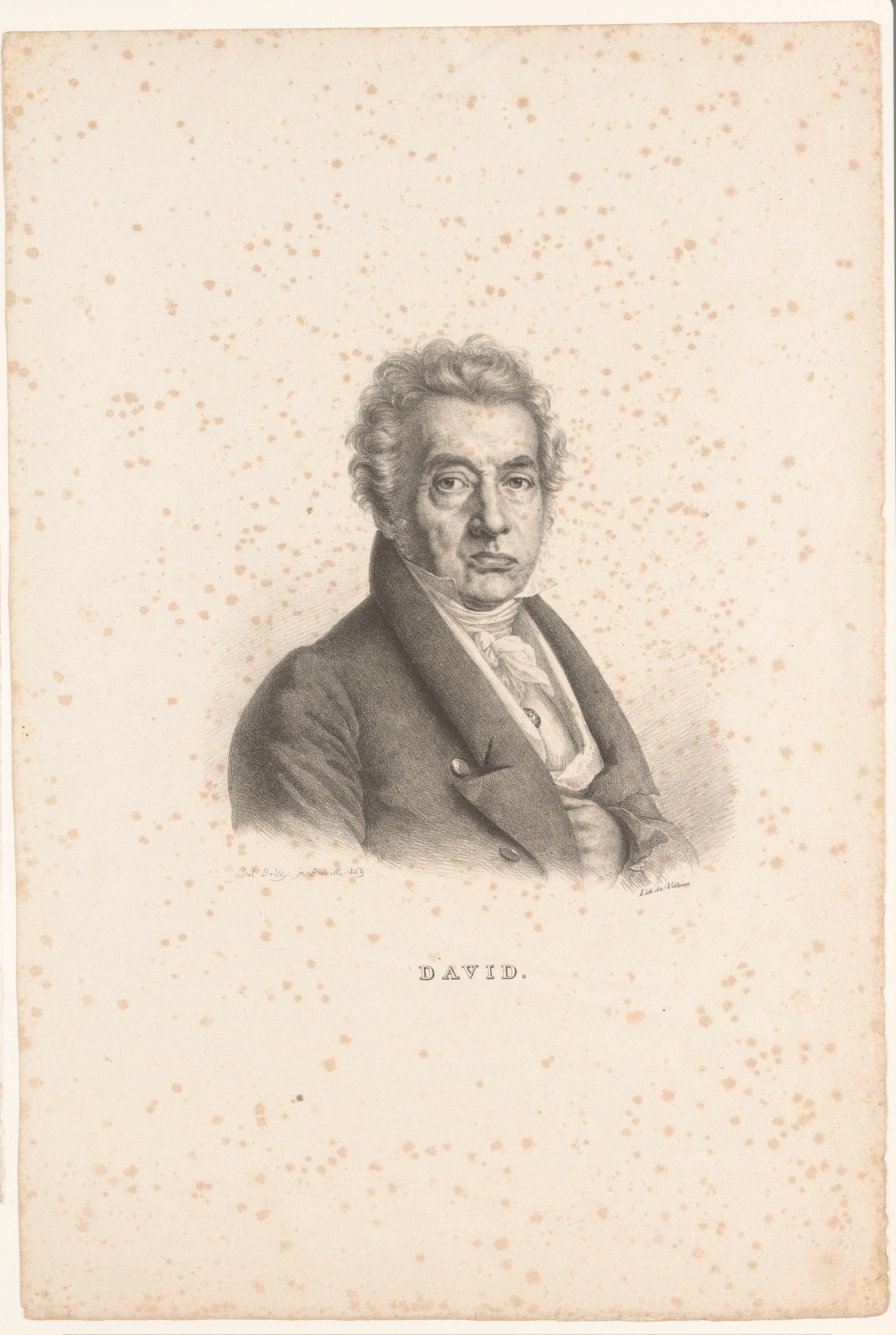 Portret van de schilder Jacques-Louis David