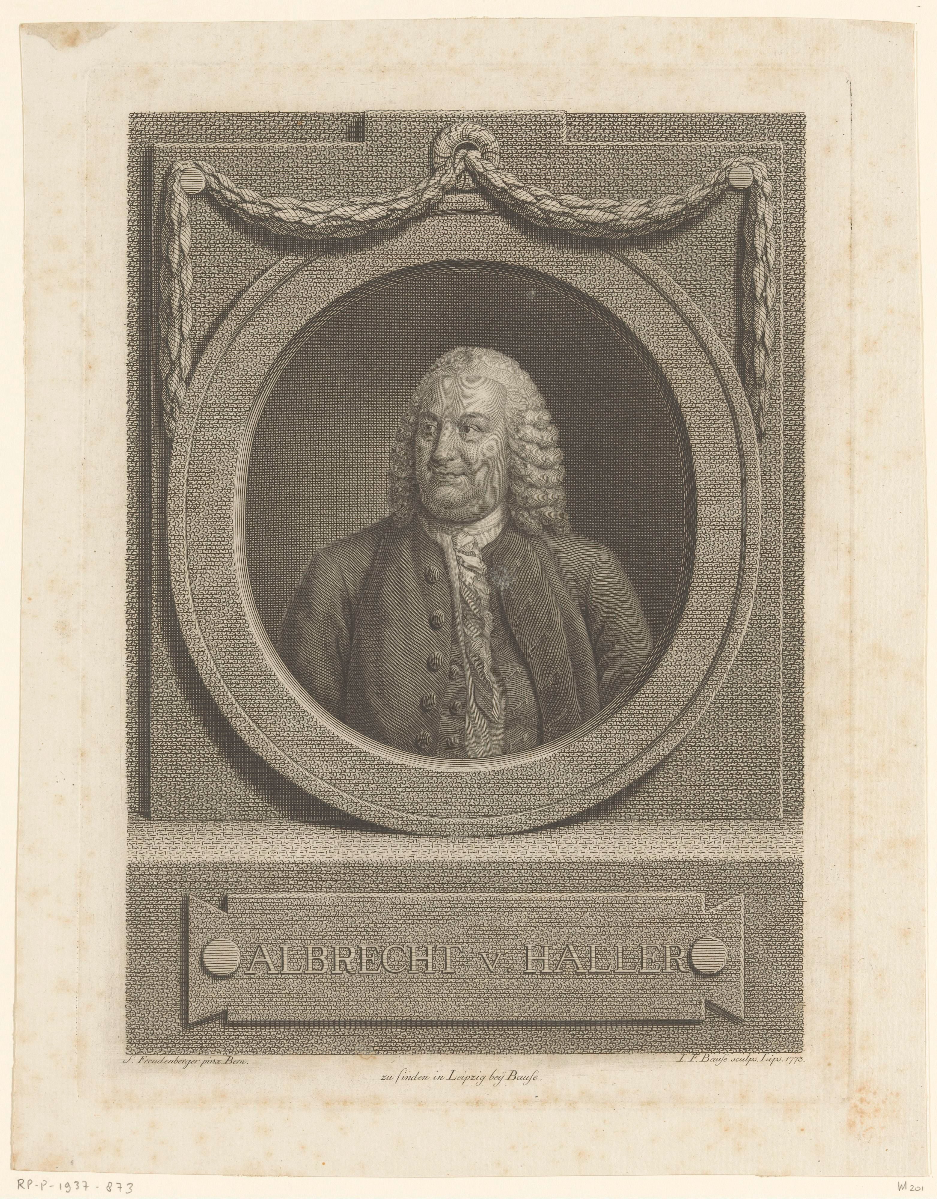 Portret van Albrecht von Haller
