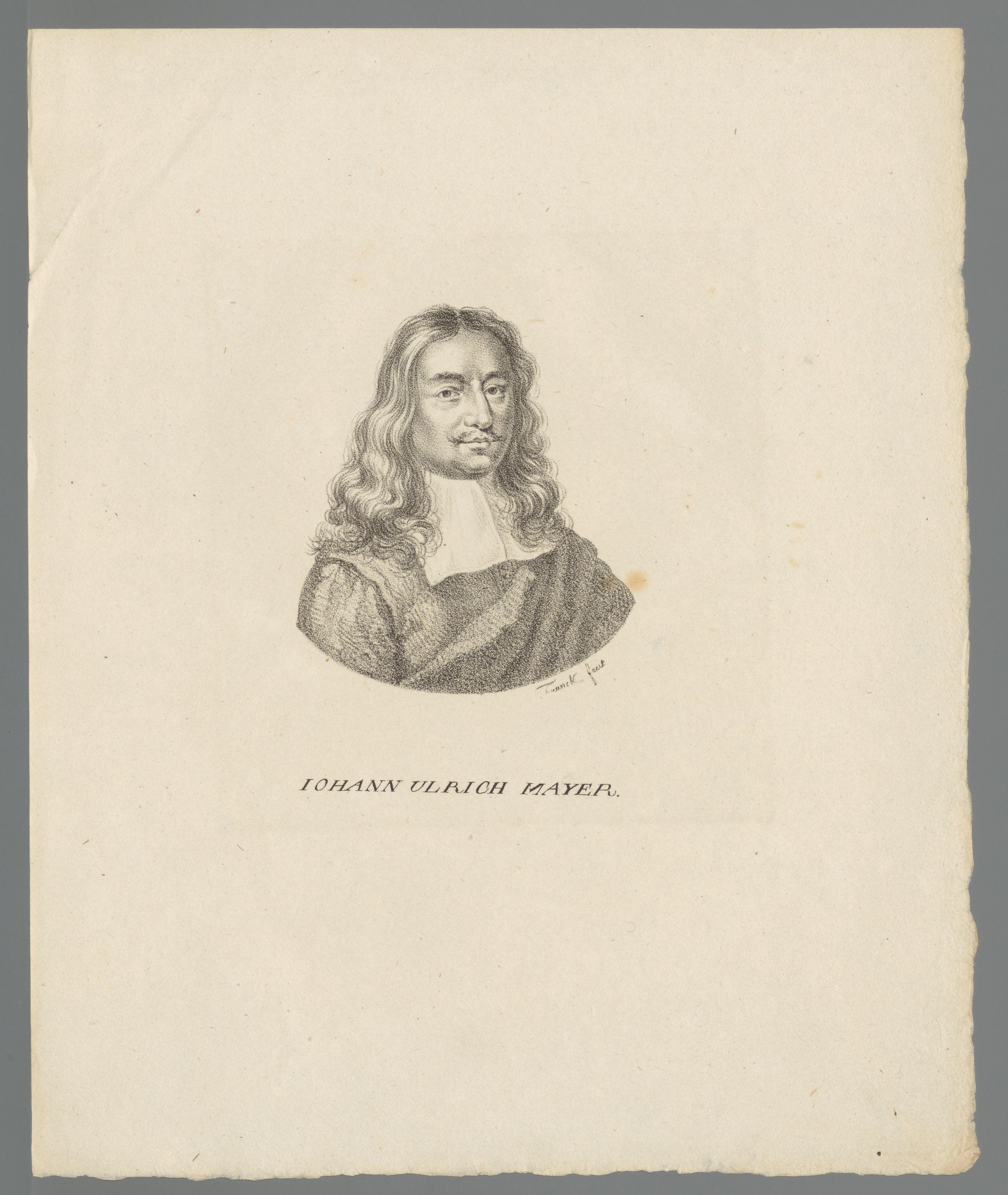 Portret van Johann Ulrich Mayr
