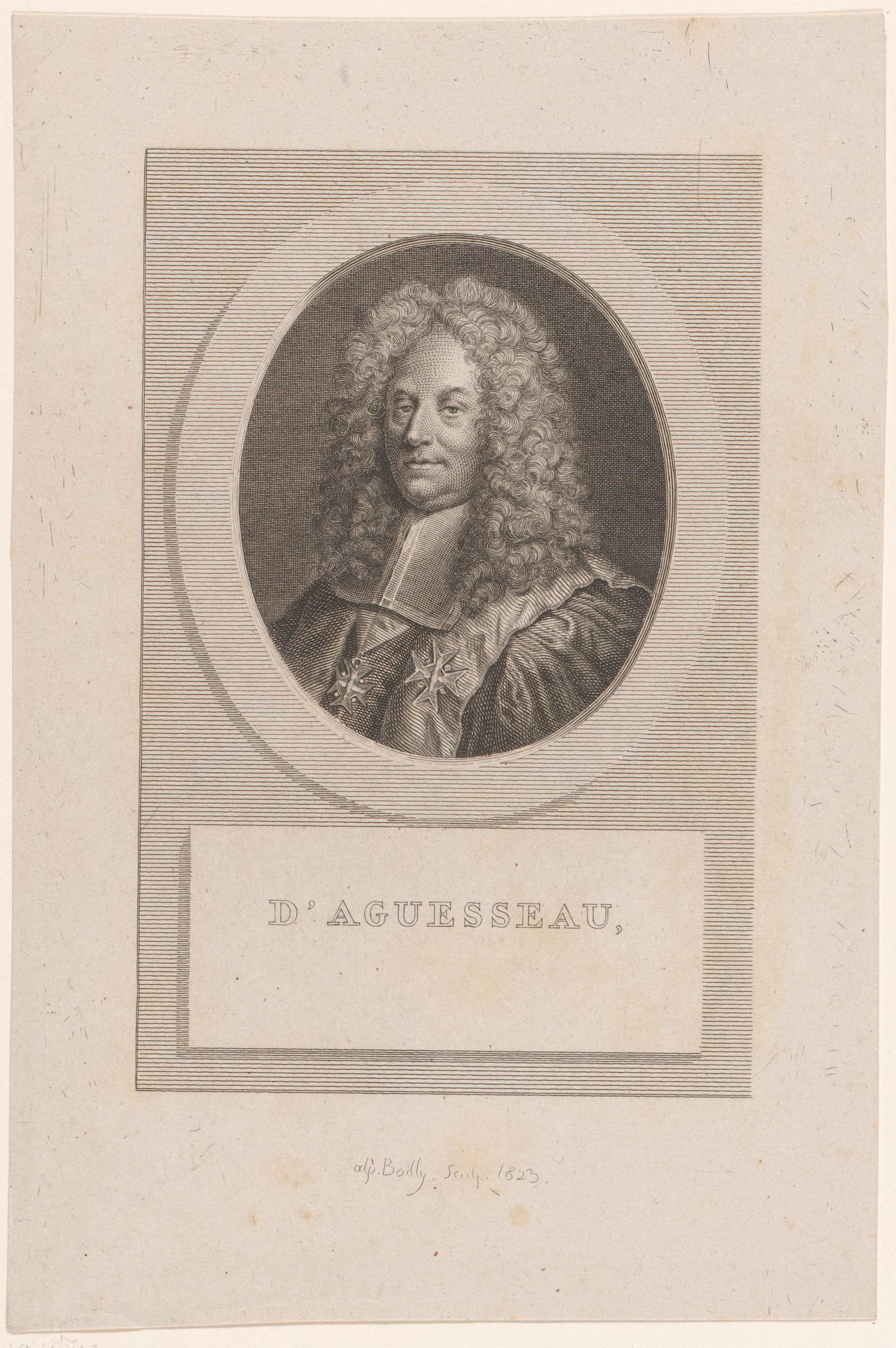 Portret van Henri François d'Aguesseau